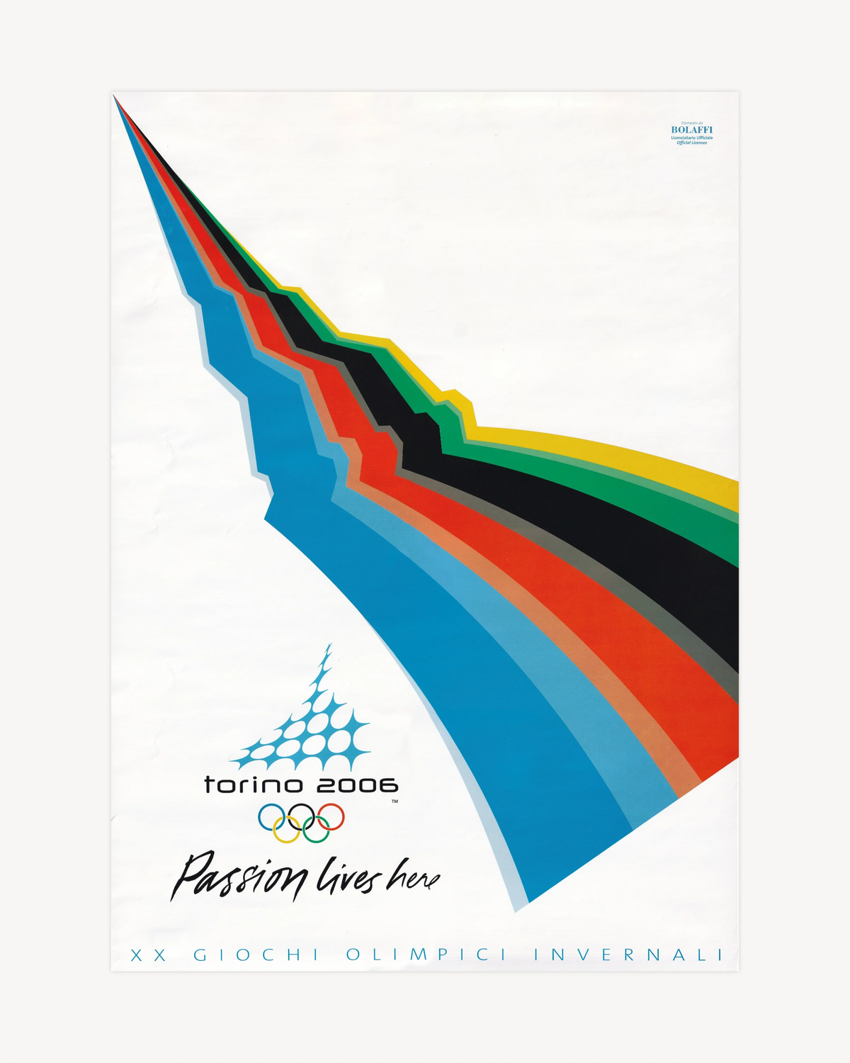2006 Torino XX Winter Olympics "Passion Lives Here" - Studio Testa Posters Bolaffi