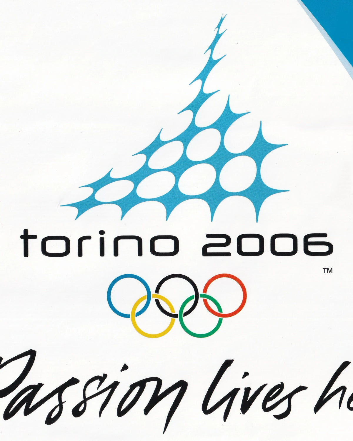 2006 Torino XX Winter Olympics "Passion Lives Here" - Studio Testa Posters Bolaffi