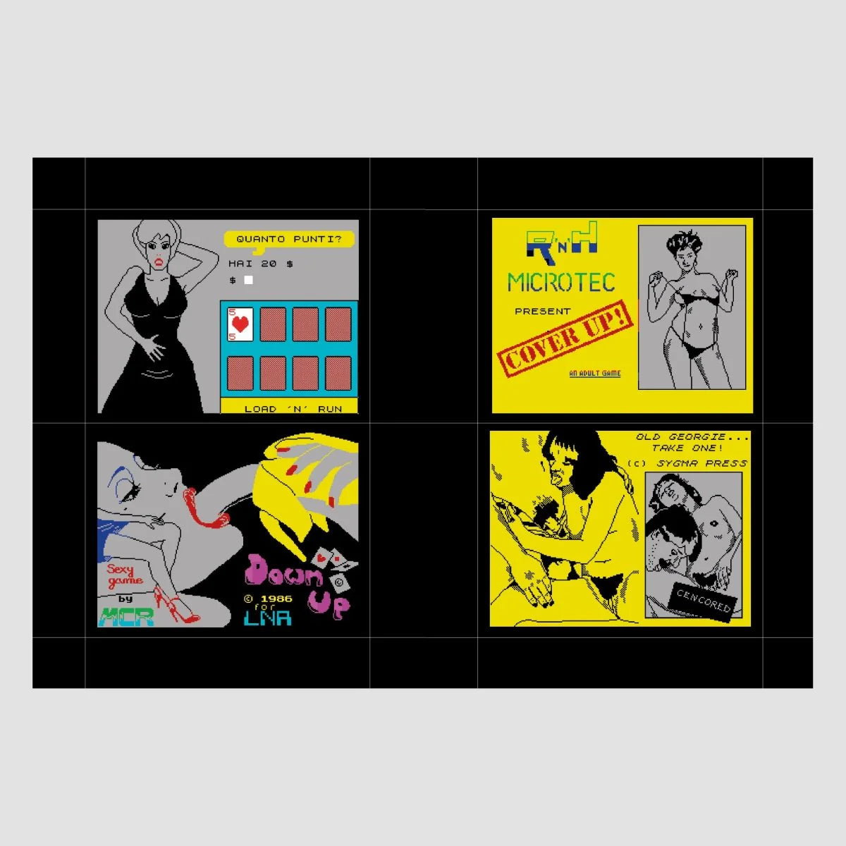 8-BIT PORN VIDEO GAMES - Masala Noir Art Masala Noir