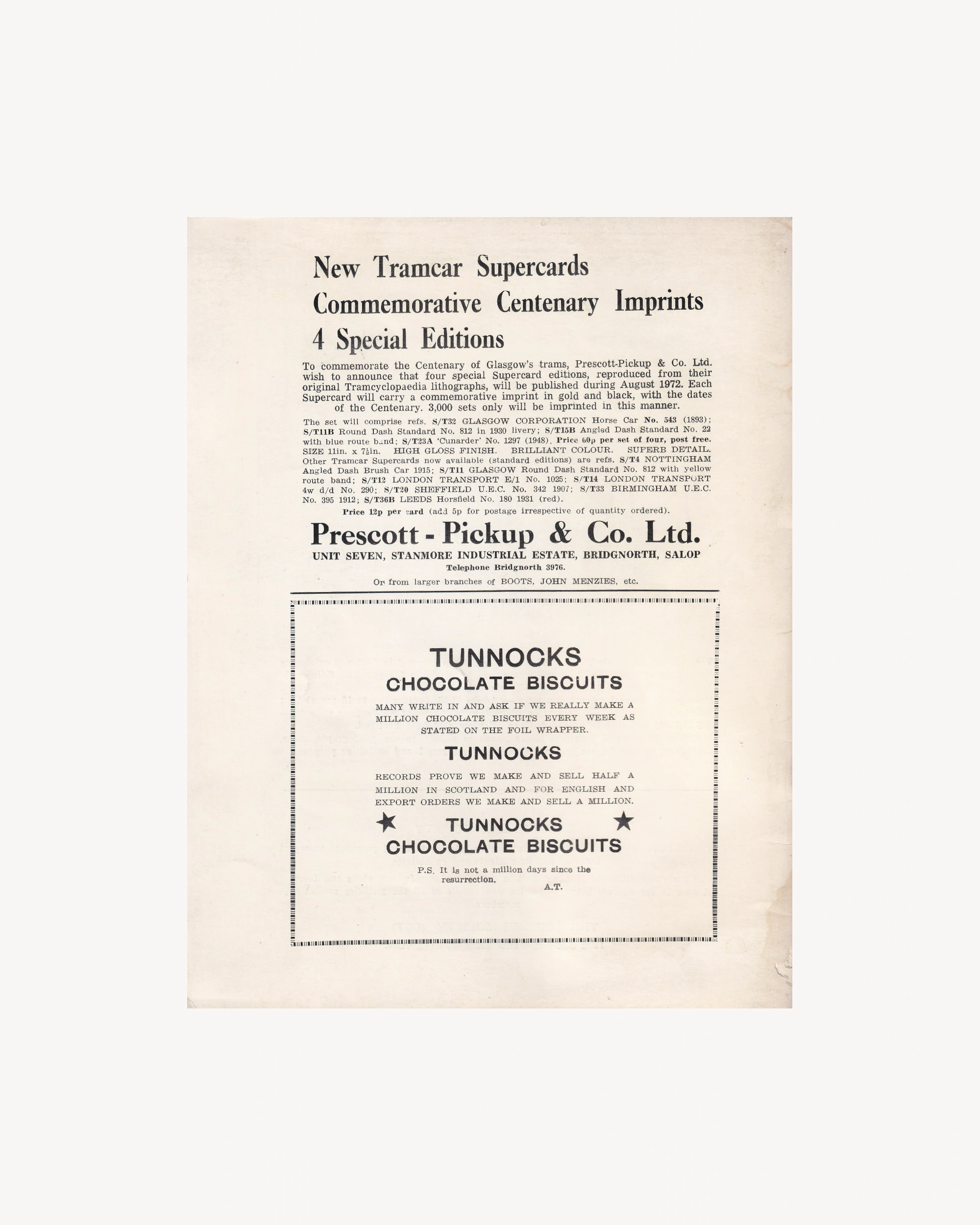 A Century of Glasgow Tramways Old Books Props!