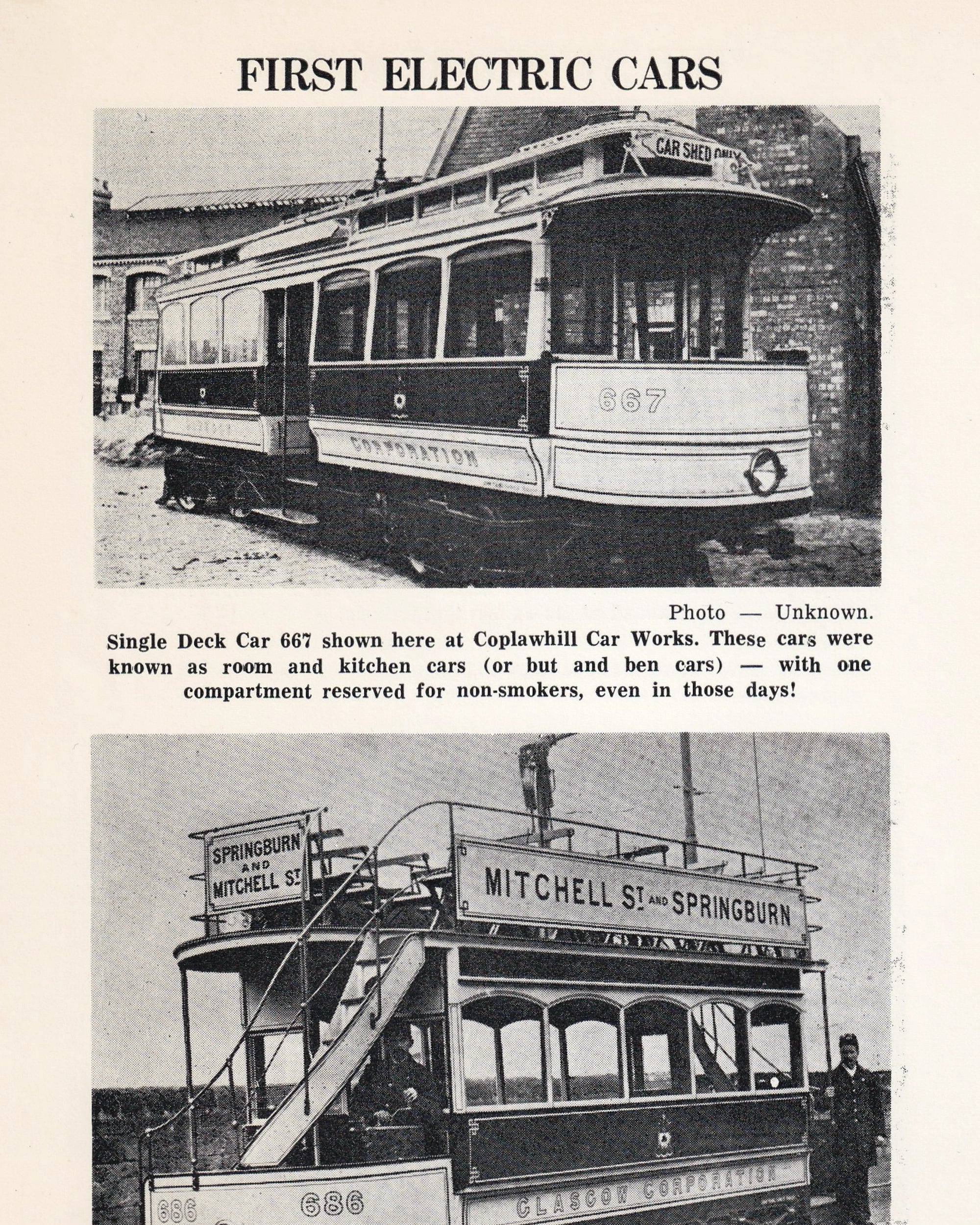 A Century of Glasgow Tramways Old Books Props!