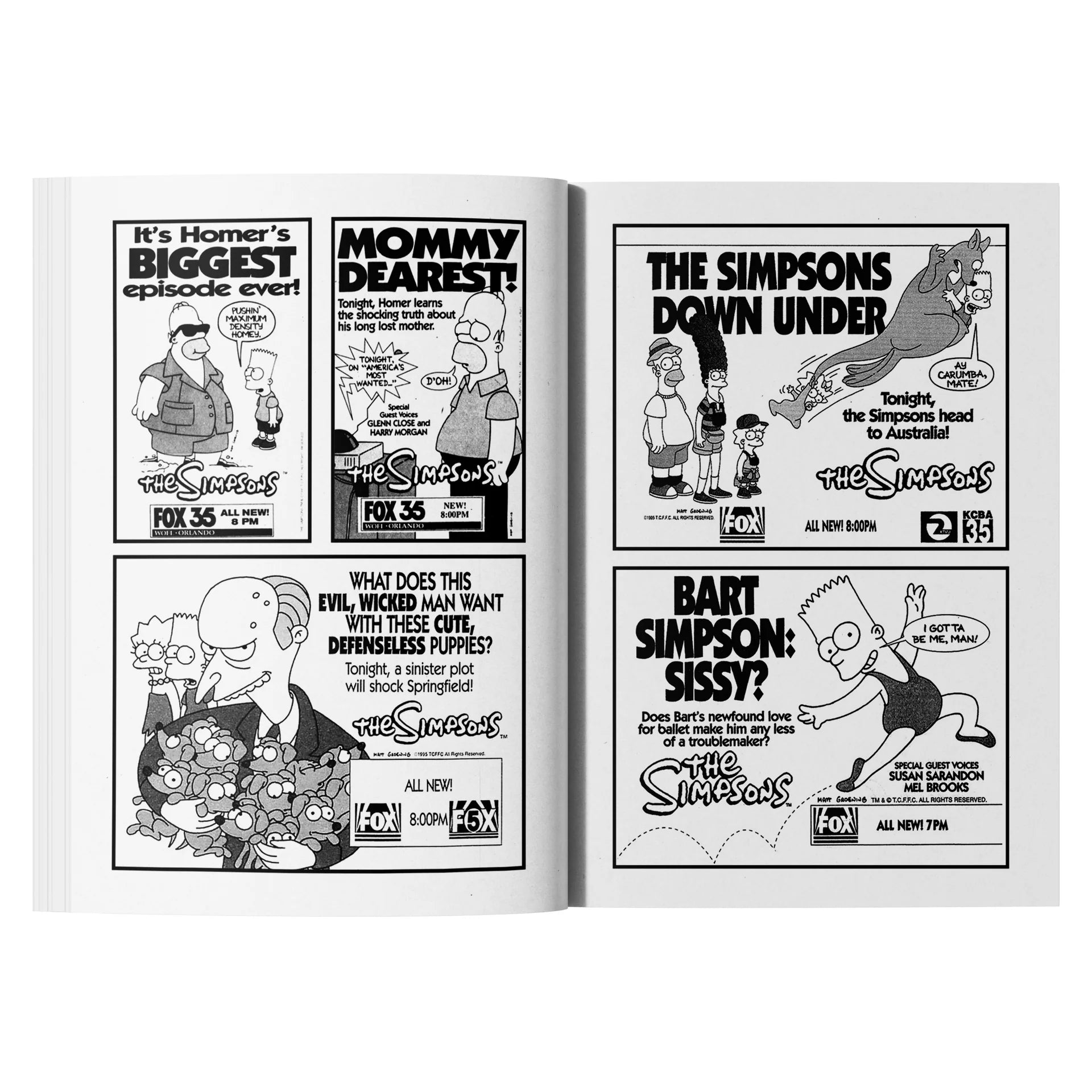 A Compendium of Print Advertising from The Simpsons (new expanded edition) - Lock Books Art Books Lock Books