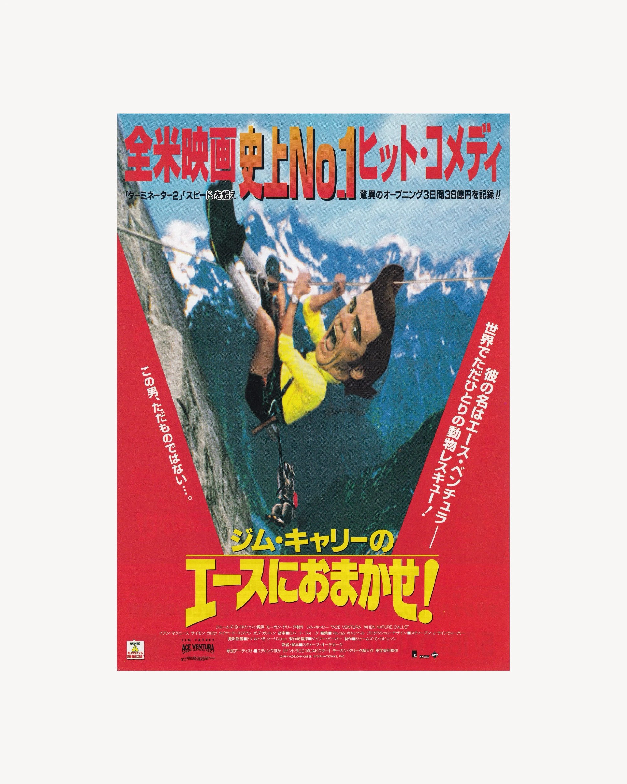 Ace Ventura When Nature Calls Cinema Flyer - Jpn