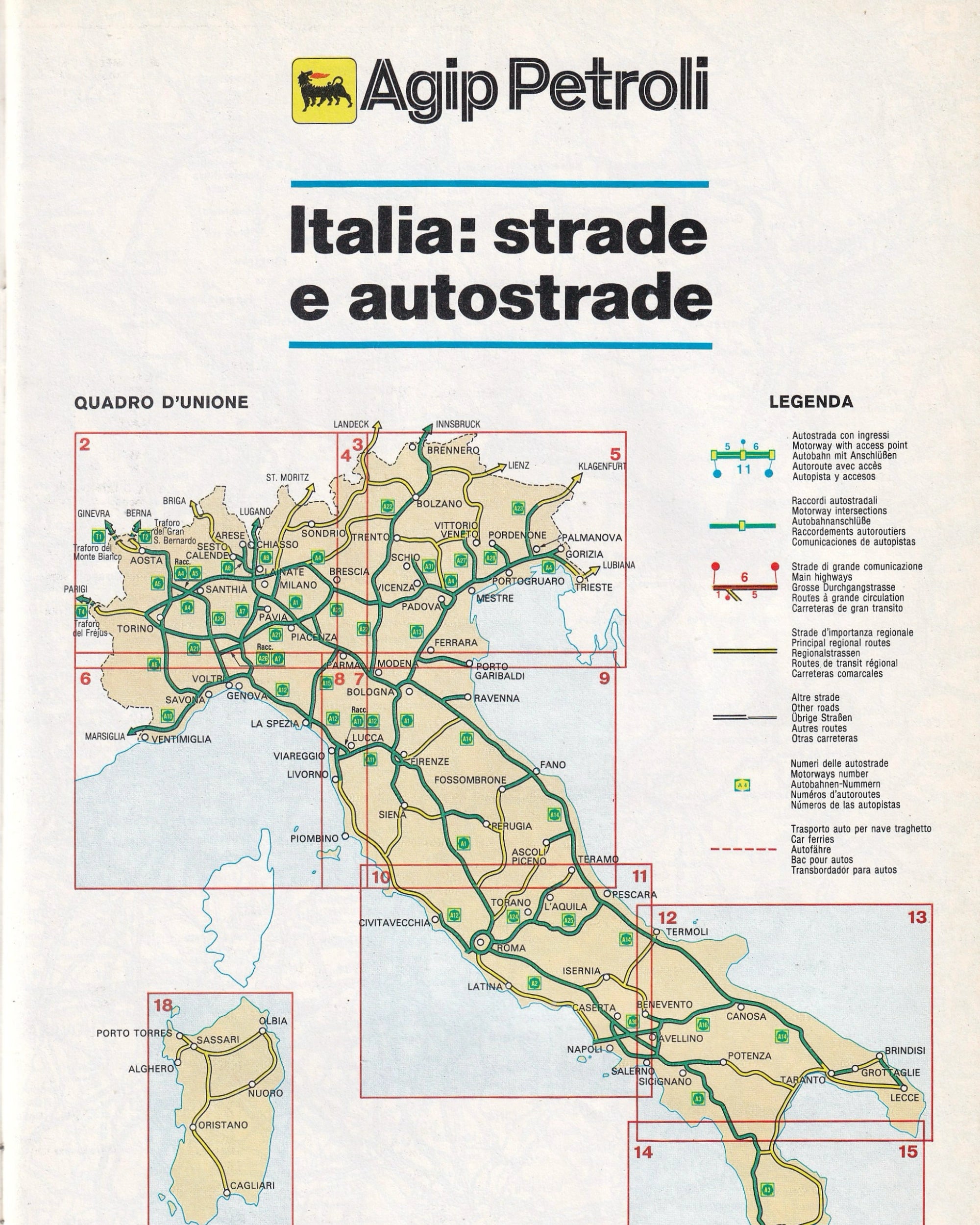 Agip Italia strade e autrostrade 1984