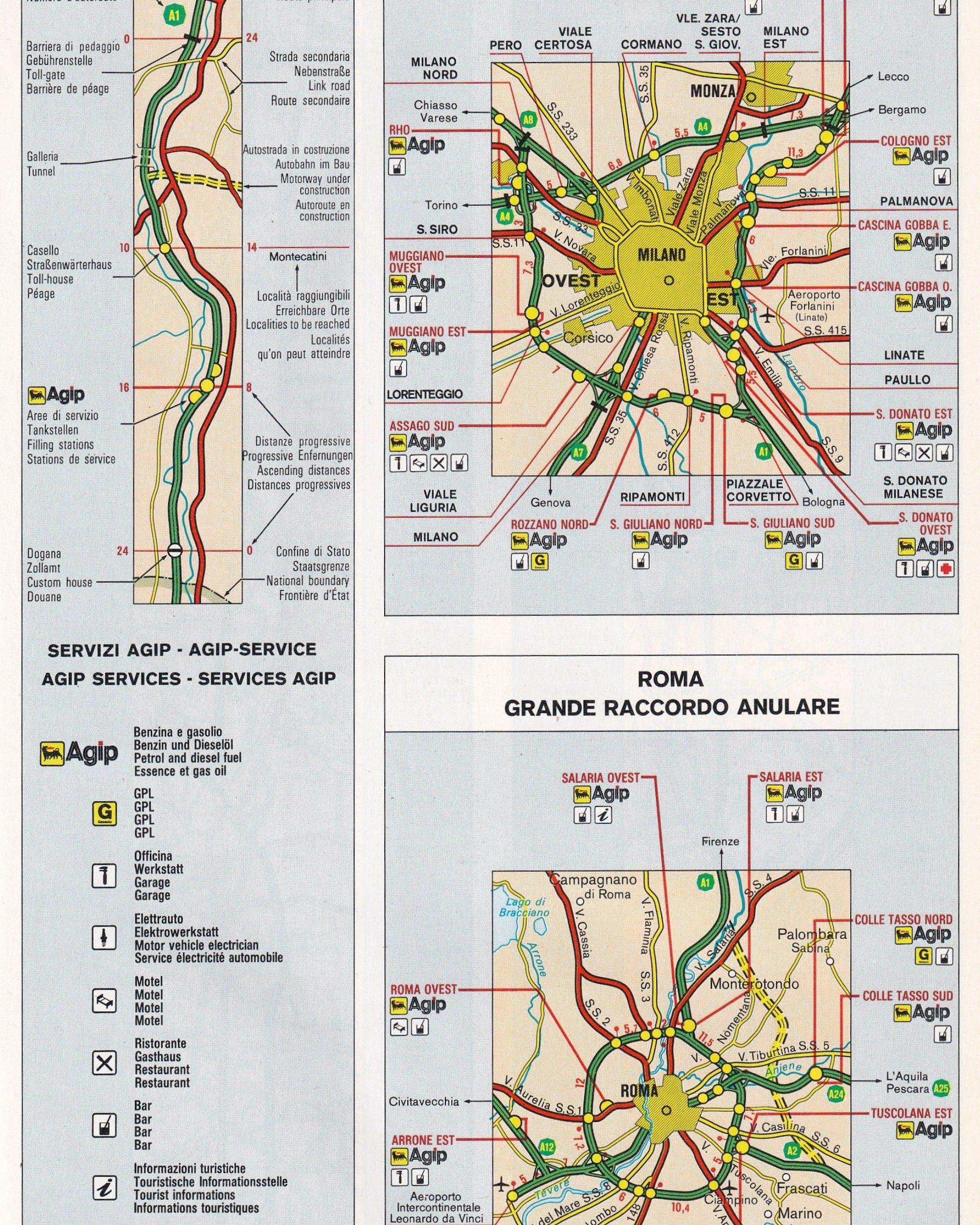 Agip Italia strade e autrostrade 1984