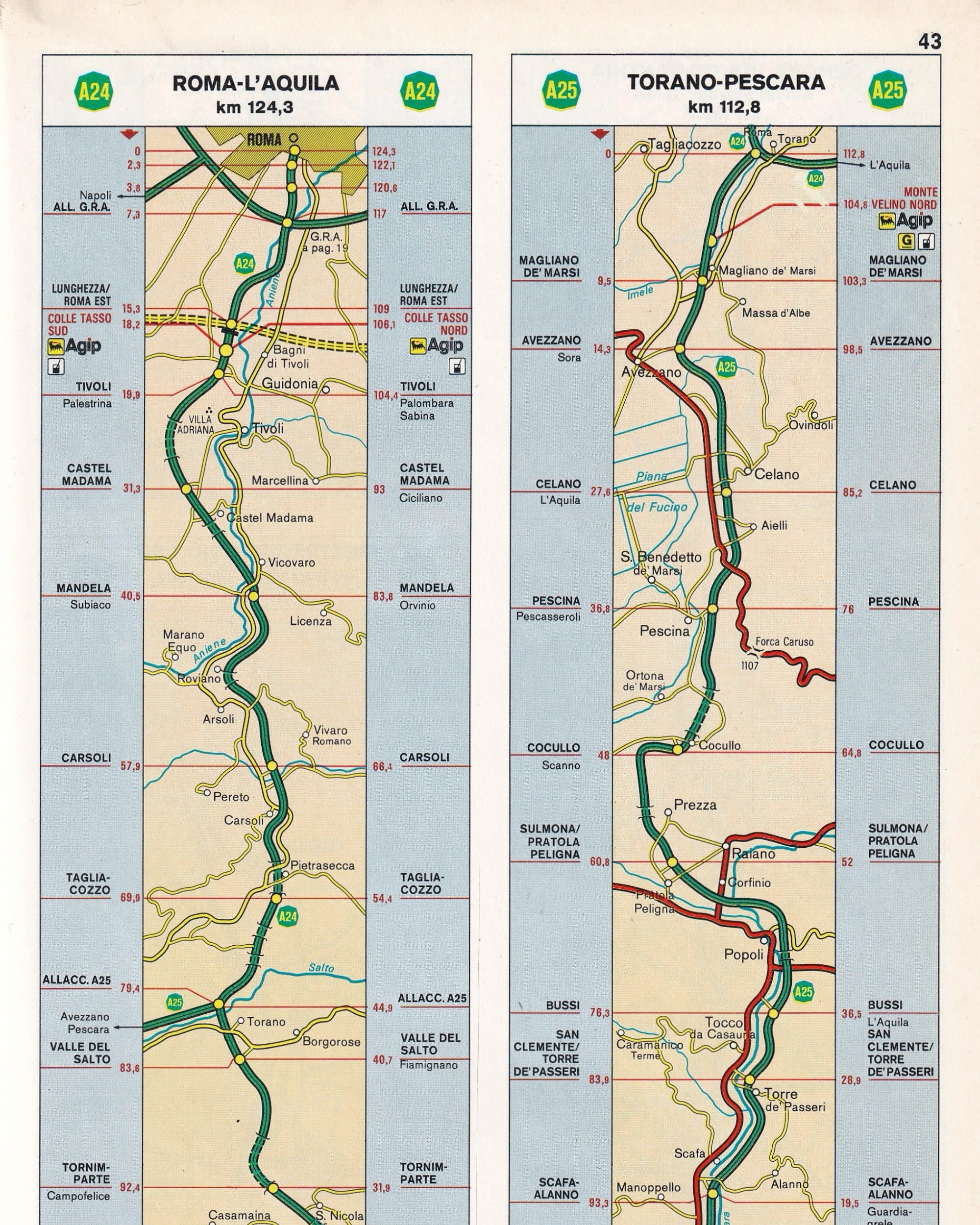 Agip Italia strade e autrostrade 1984
