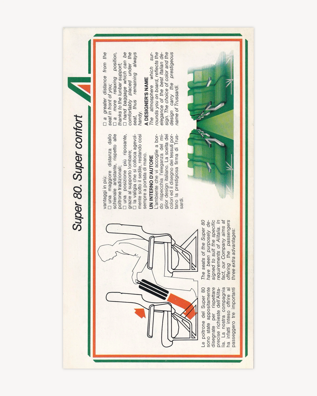 Alitalia "Super 80" Booklet