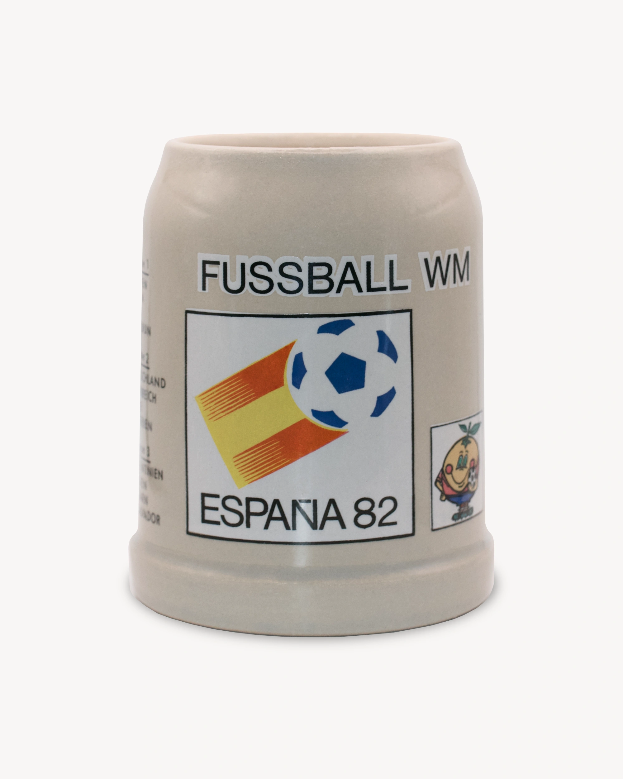 Beer Stein "Fussball WM España 82" Cups Rastal
