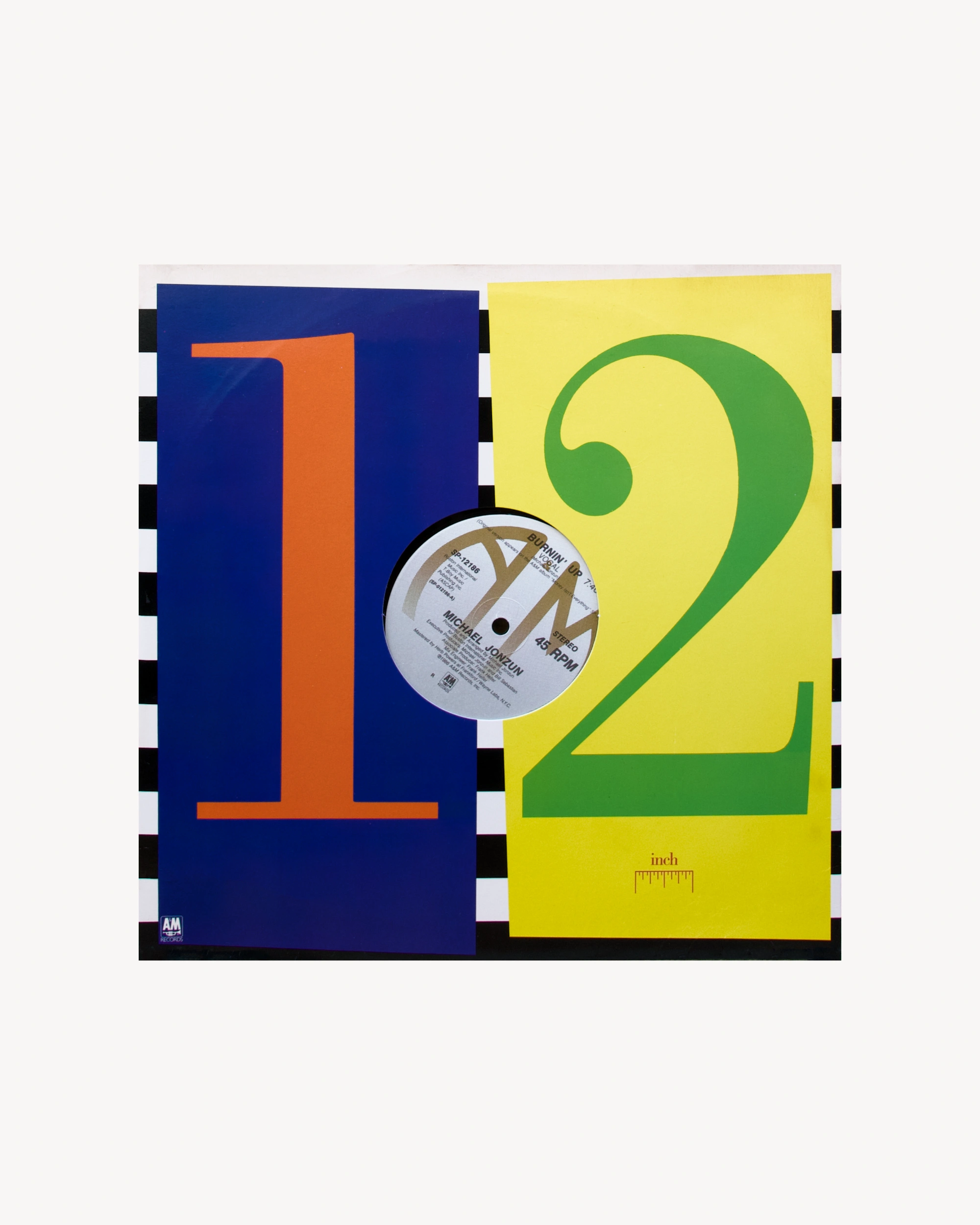 Burnin' Up - Michael Jonzun 1986 LP A&M Records