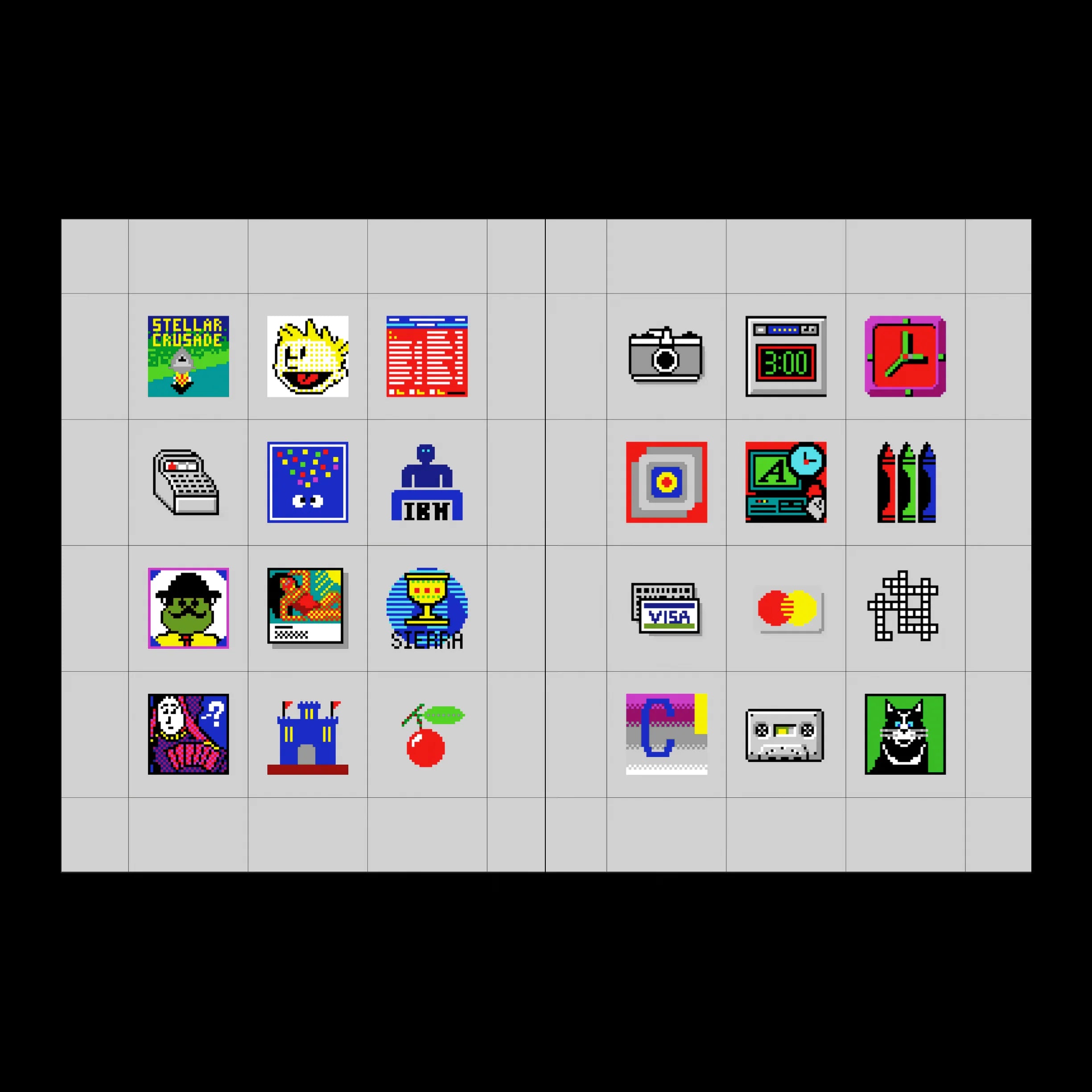16-BIT ICONS - Masala Noir Art Books Masala Noir