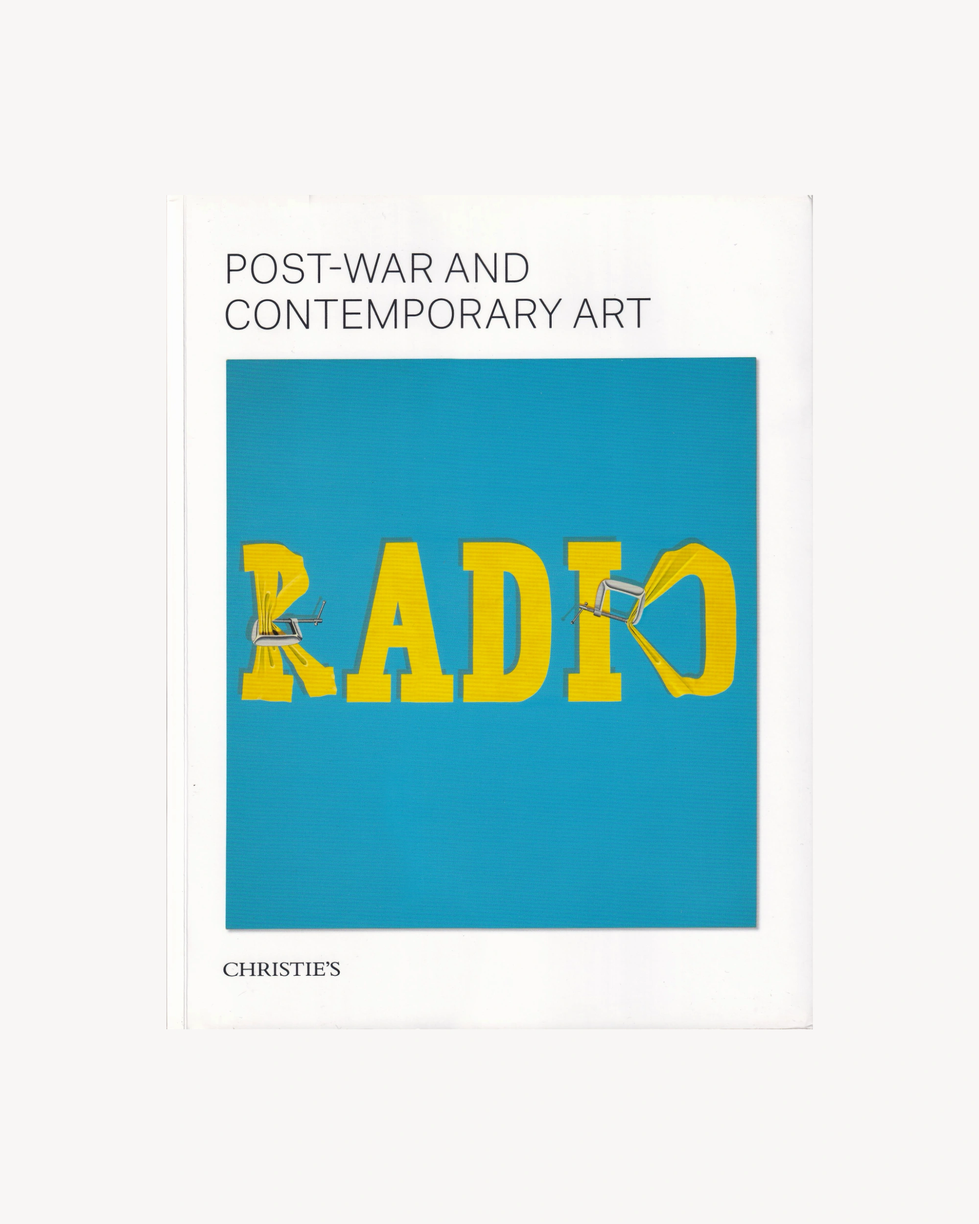Christie’s Post-War and Contemporary Art - Nov. 2019 New York Old Books Christie’s