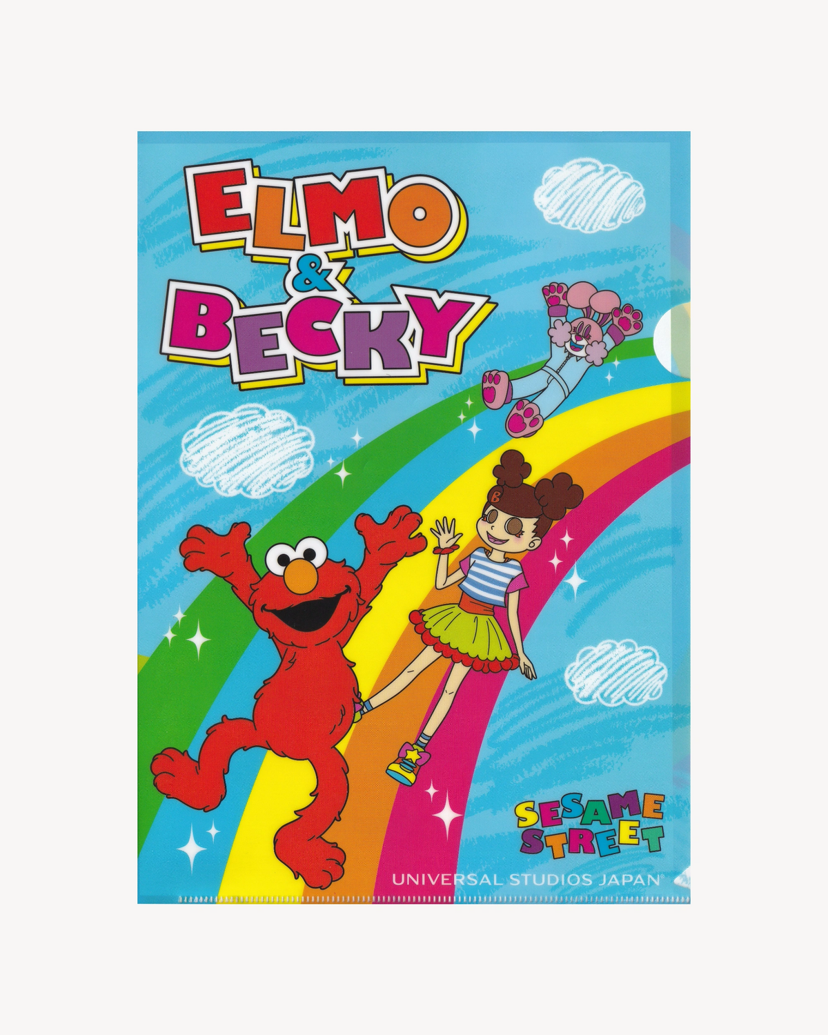 Clear File “Elmo & Becky” Sesame Street