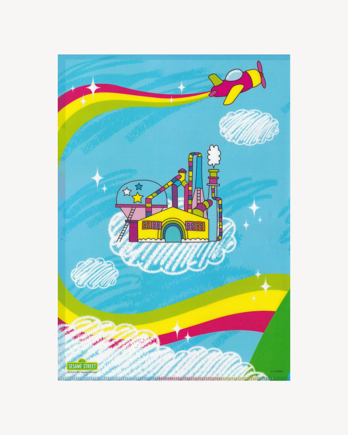 Clear File “Elmo & Becky” Sesame Street