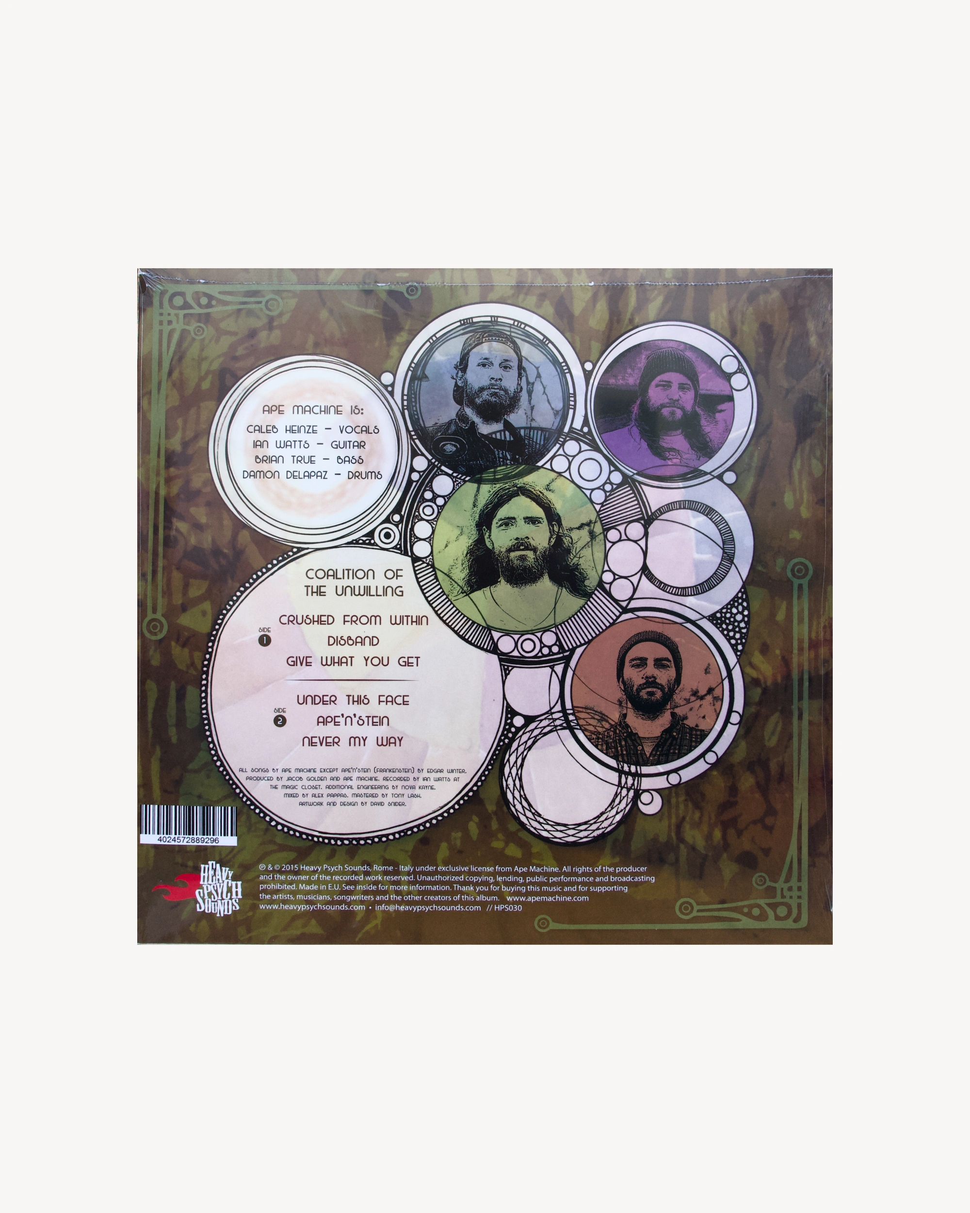 Coalition of the Unwilling - Ape Machine 2015 LP Heavy Psych Sounds Records