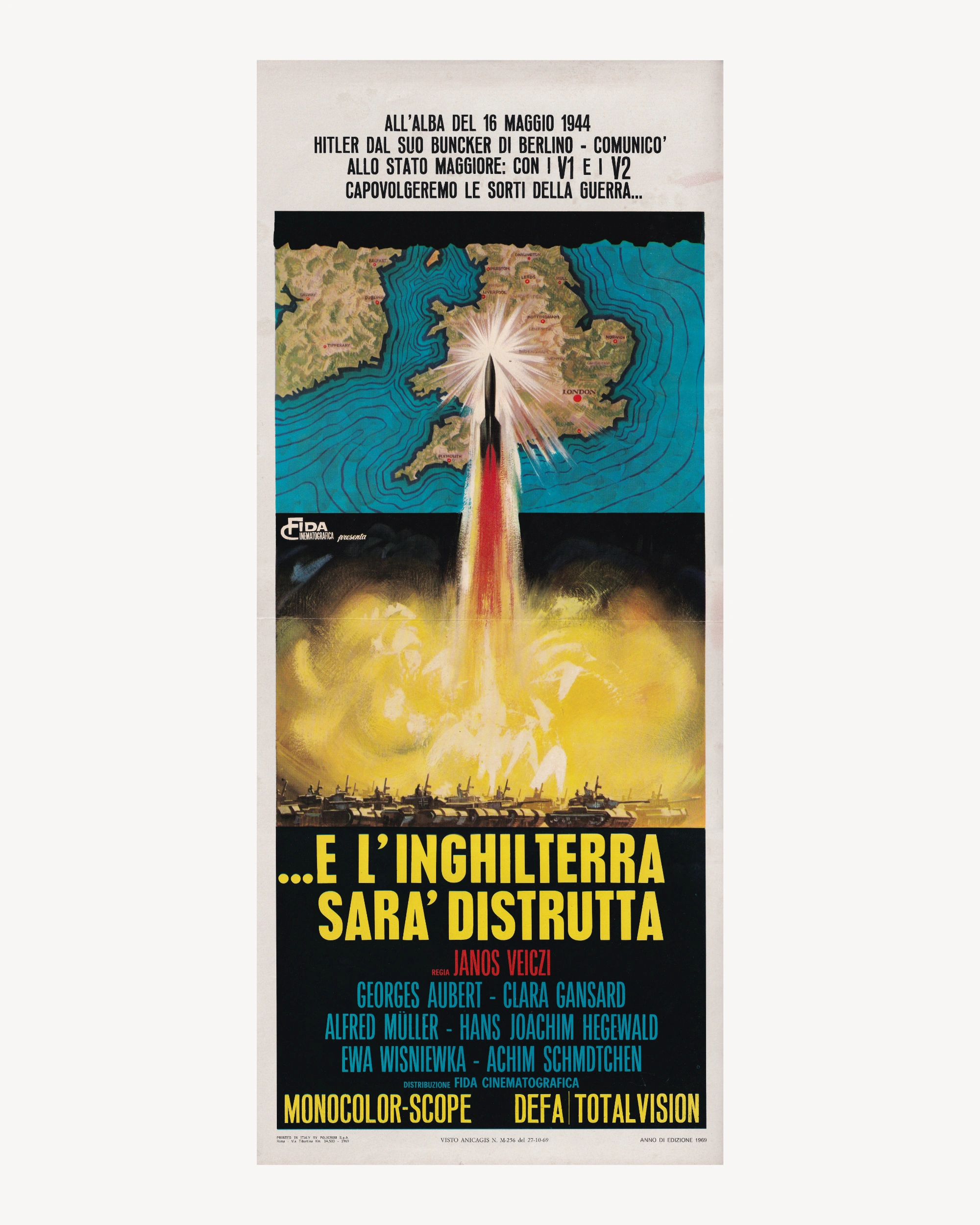 …E l’Inghilterra sarà Distrutta Cinema Posters Props!