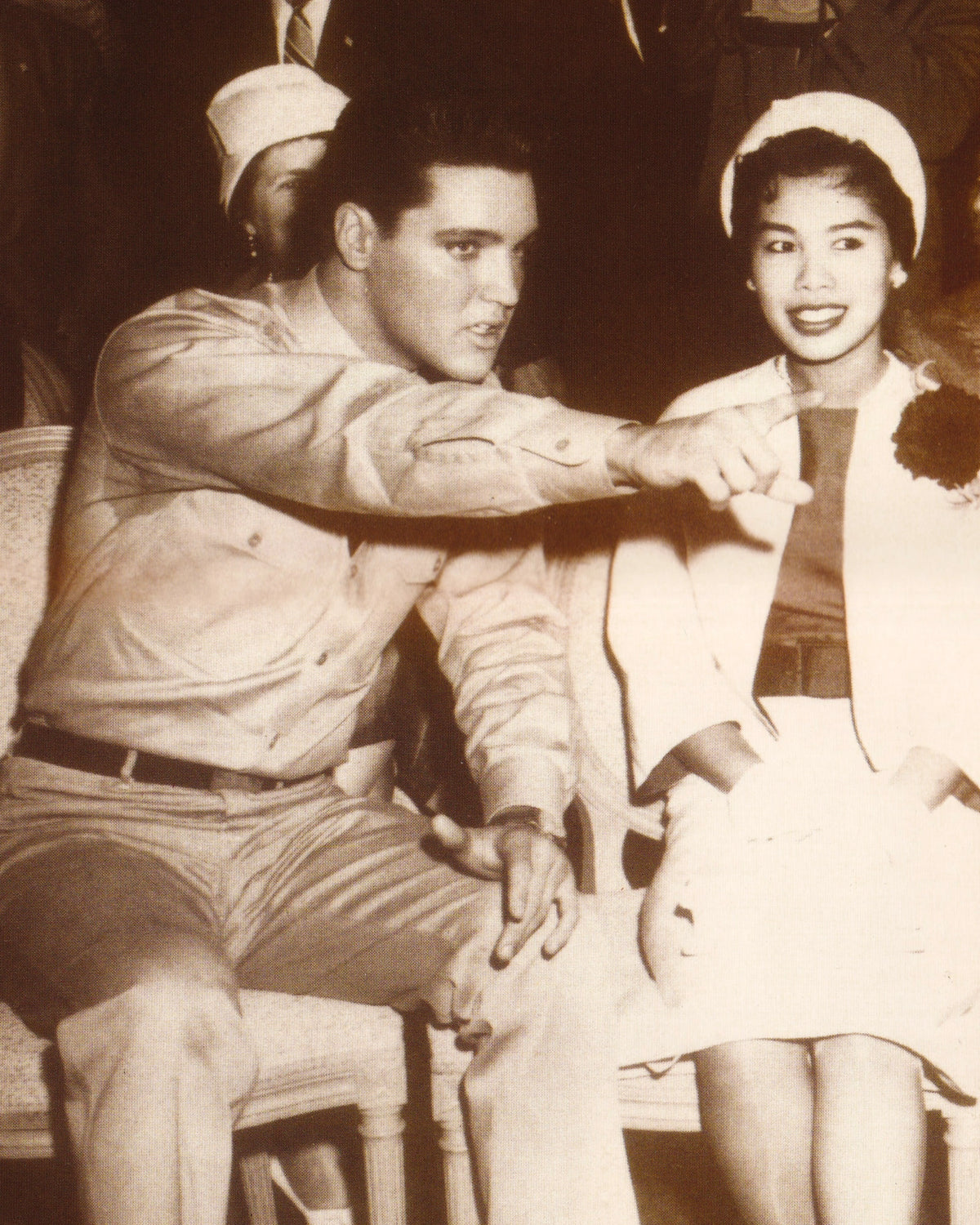 Elvis Presley meets Rama IX and Queen Sirikit of Thailand 1960 Posters I.S. Songwit