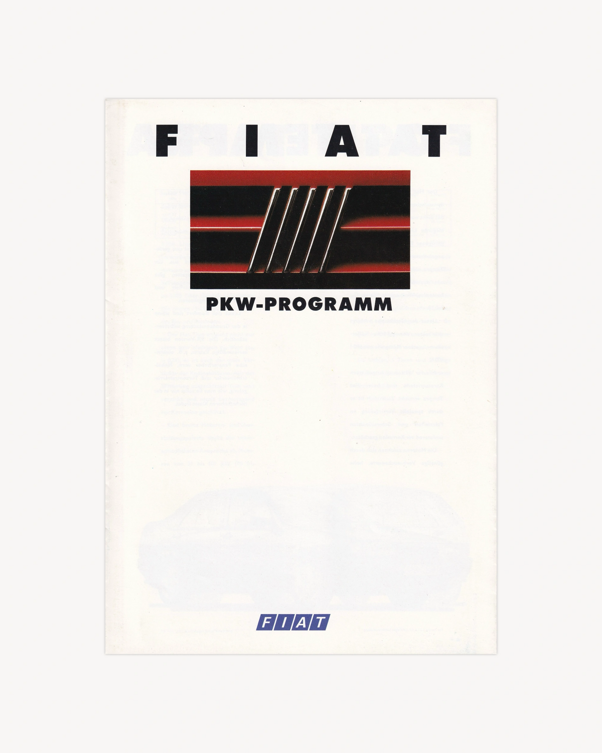 FIAT PKW-Programm Catalogue Catalogues FIAT