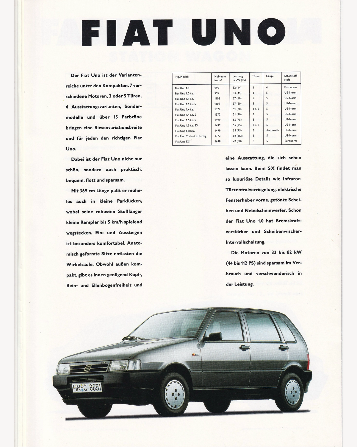 FIAT PKW-Programm Catalogue Catalogues FIAT