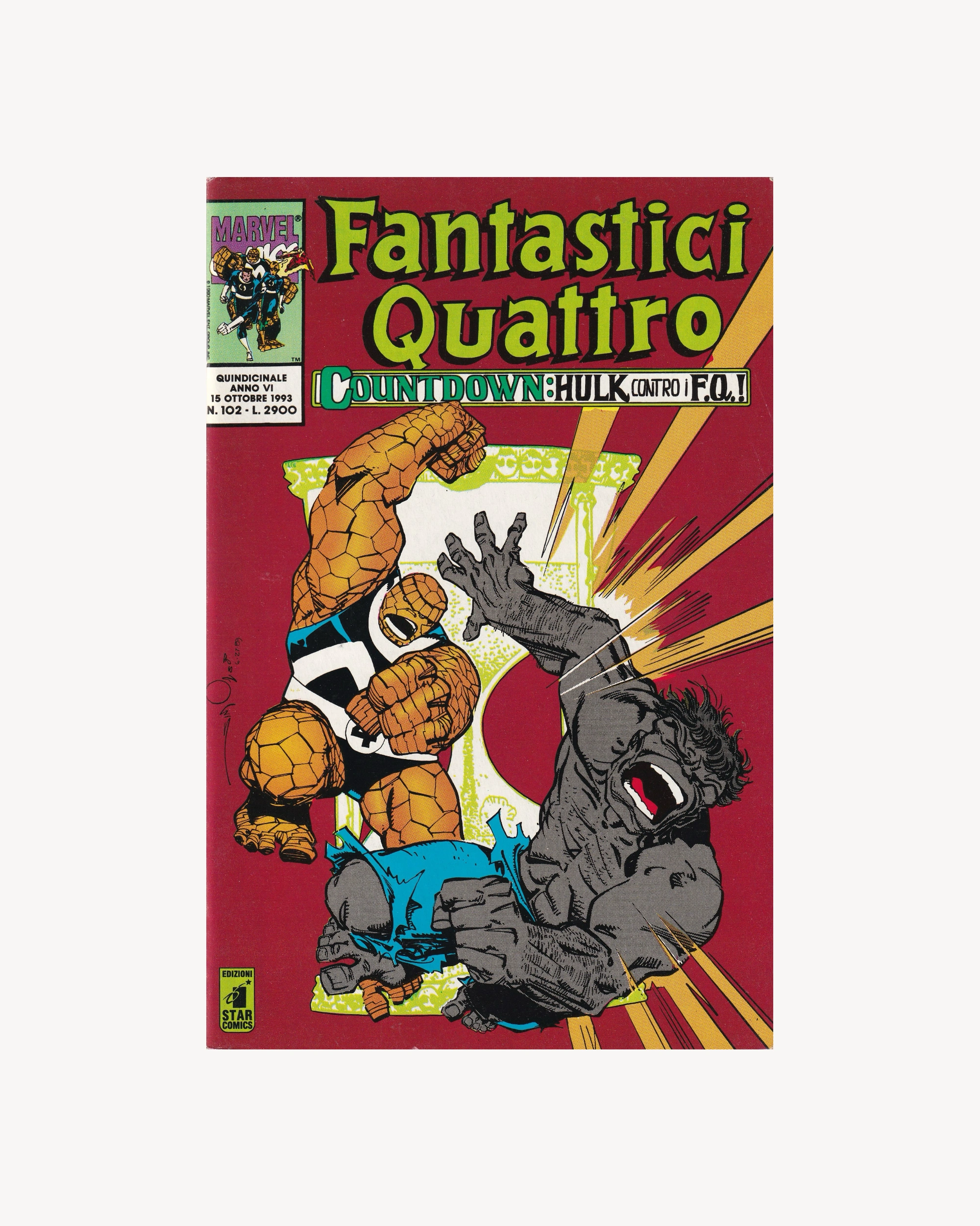 Fantastici Quattro - Countdown: Hulk contro i F.Q.! n.102 1993 Comics Marvel Comics