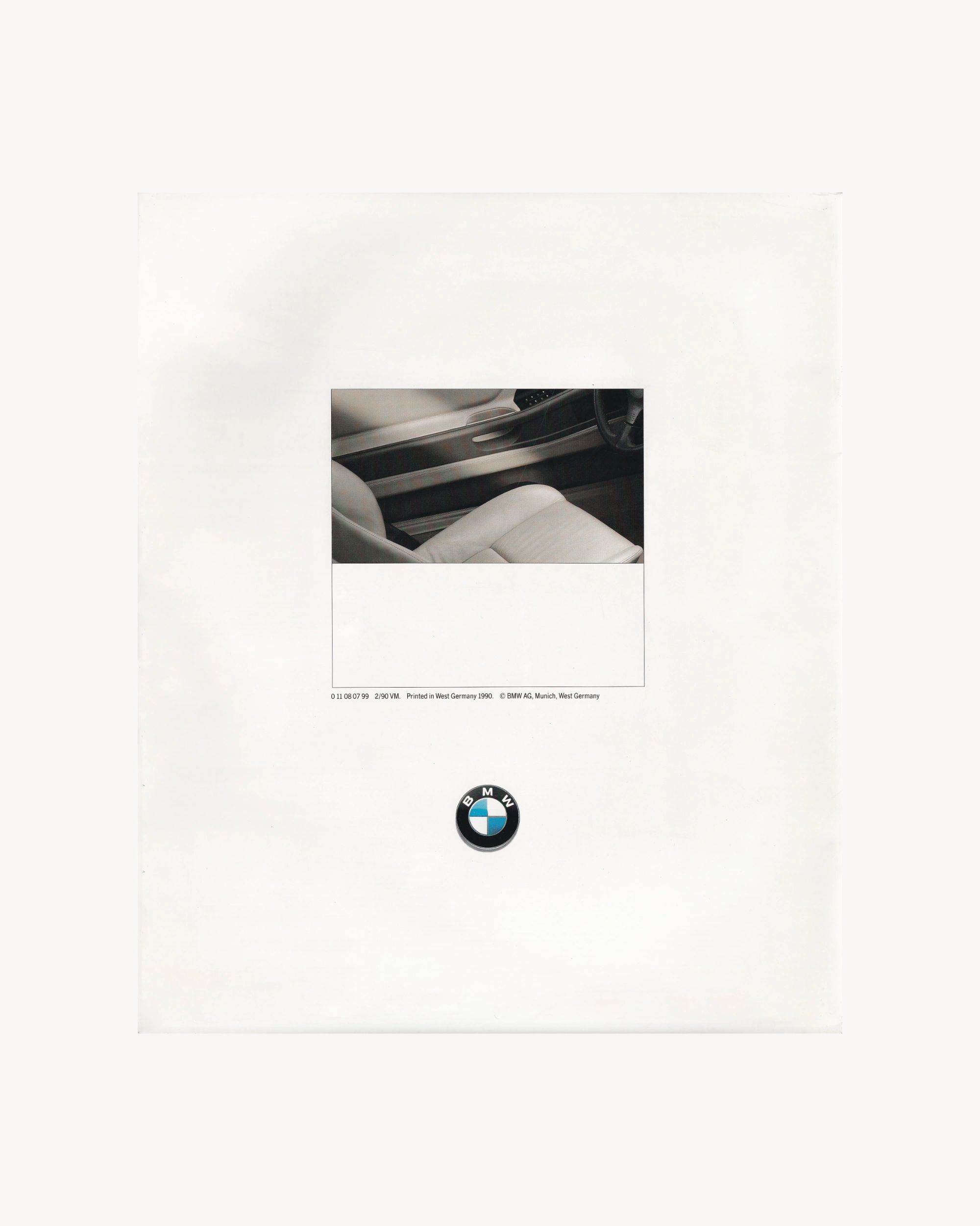 Farben und Polster BMW 850i Old Books BMW