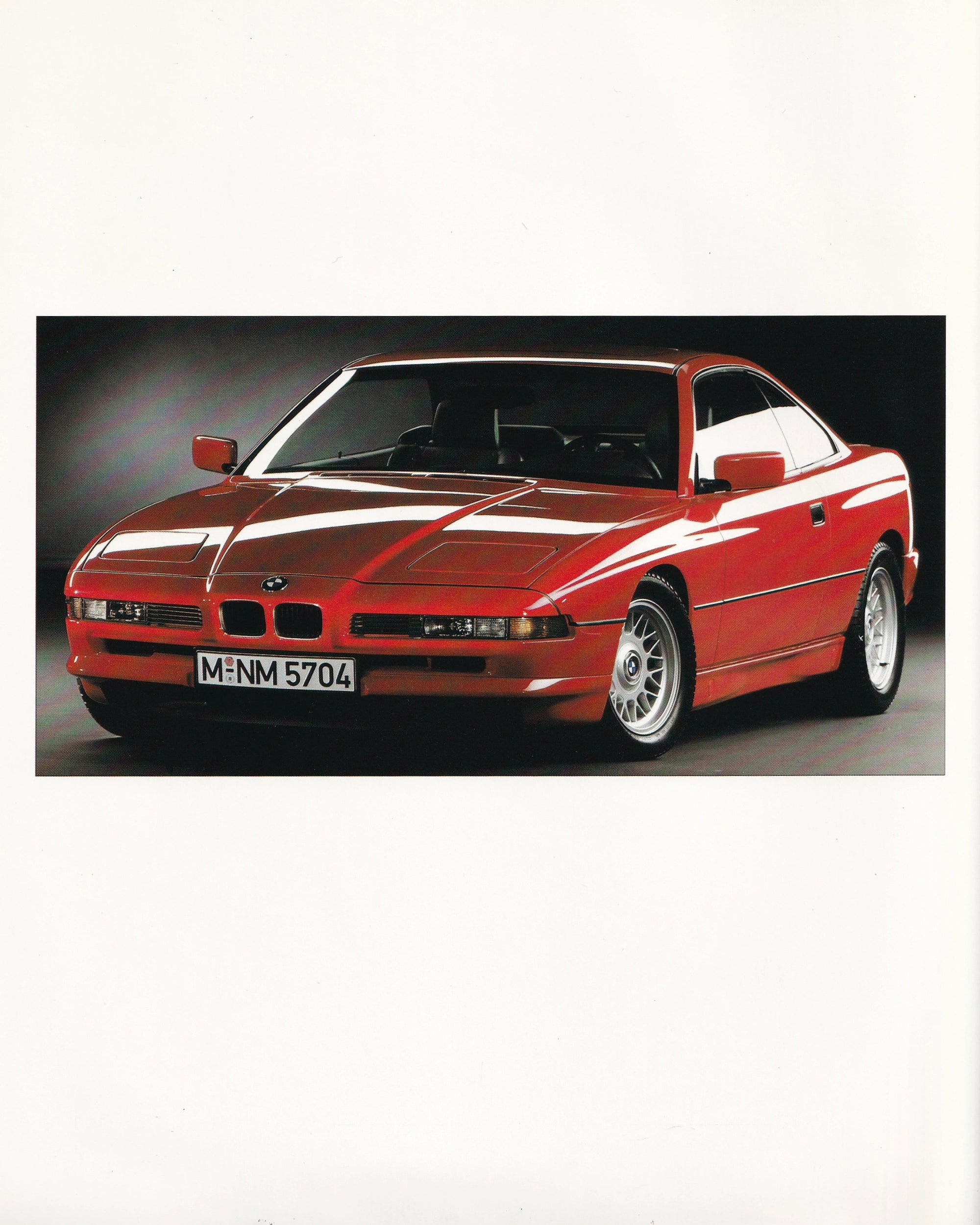 Farben und Polster BMW 850i Old Books BMW