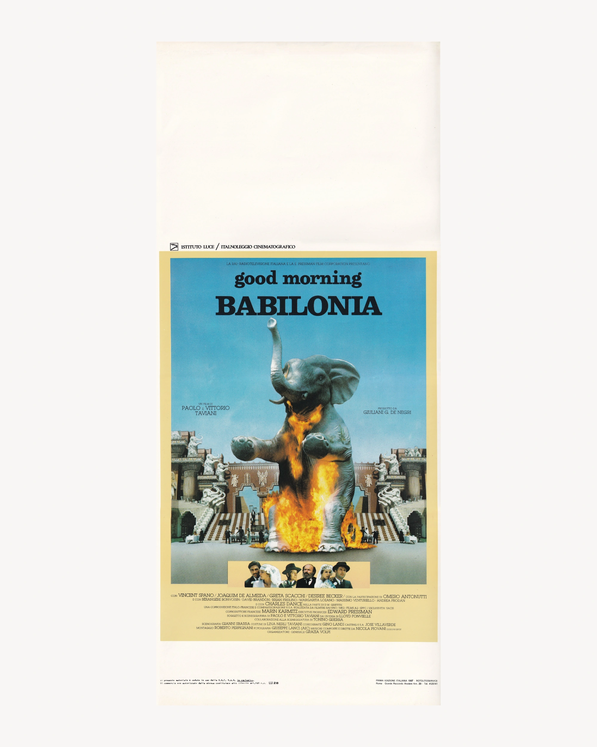 Good Morning Babilonia Cinema Posters Props!