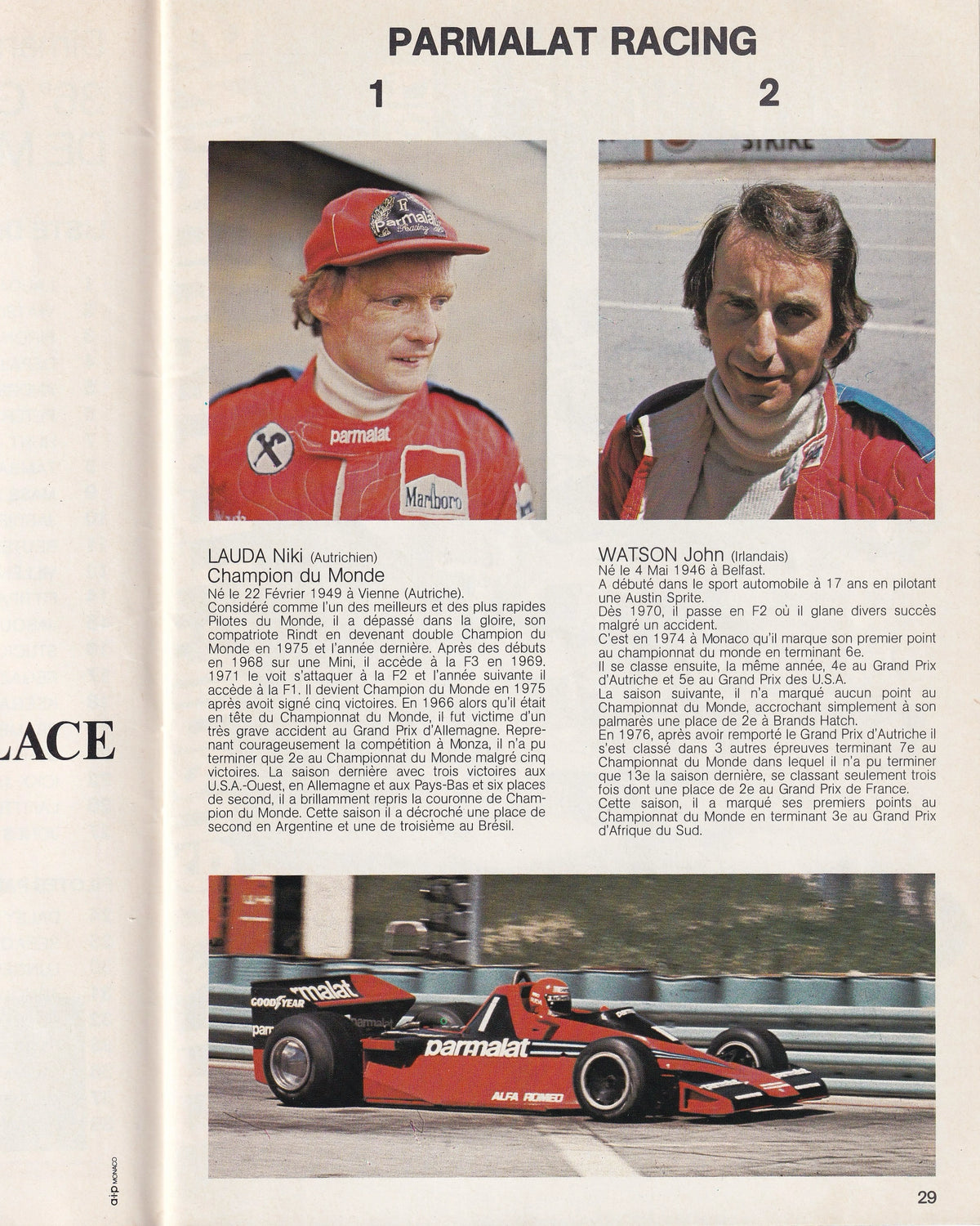 Grand Prix Monaco 78 Booklet Catalogues Props!