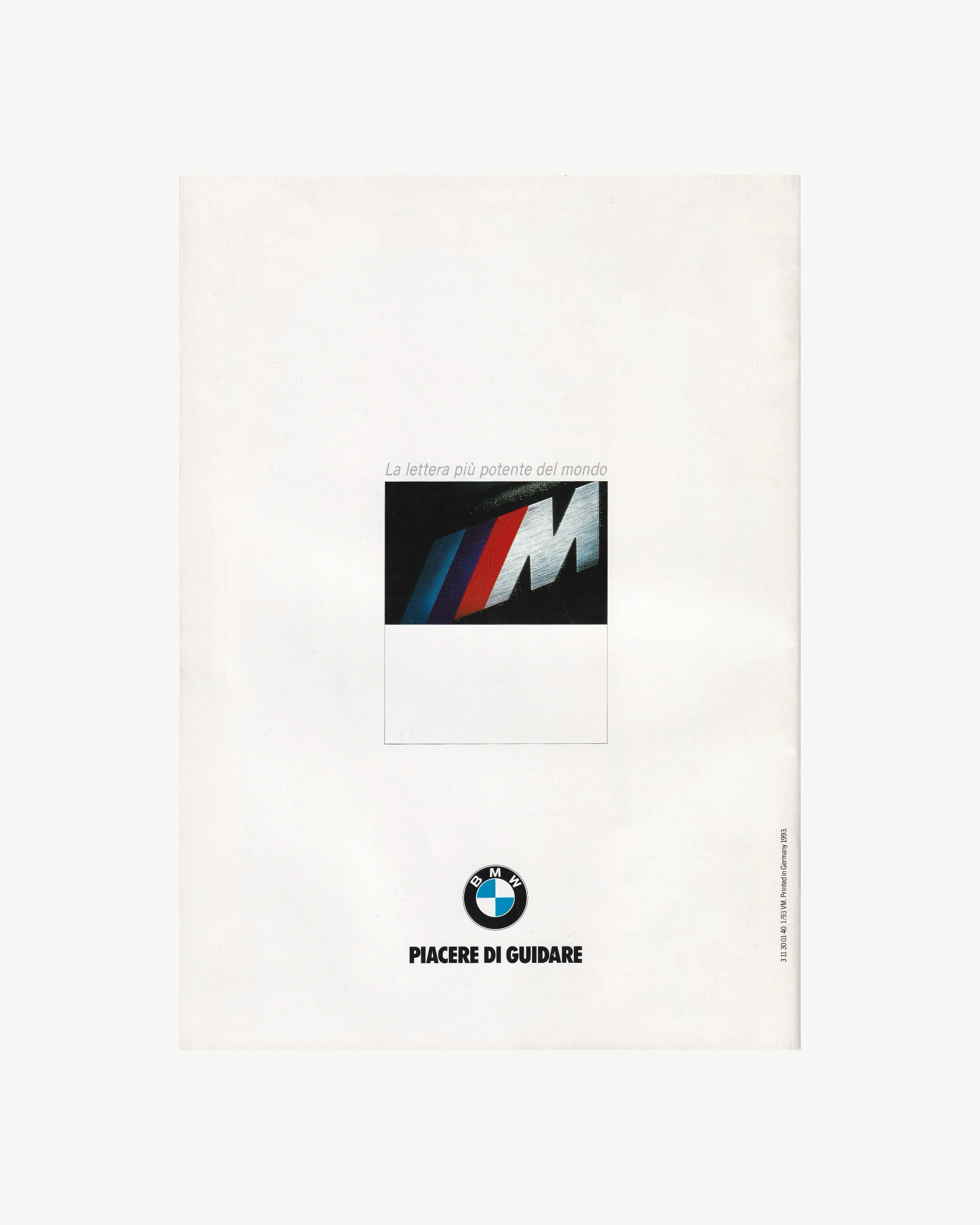 I Modelli M BMW Old Books BMW