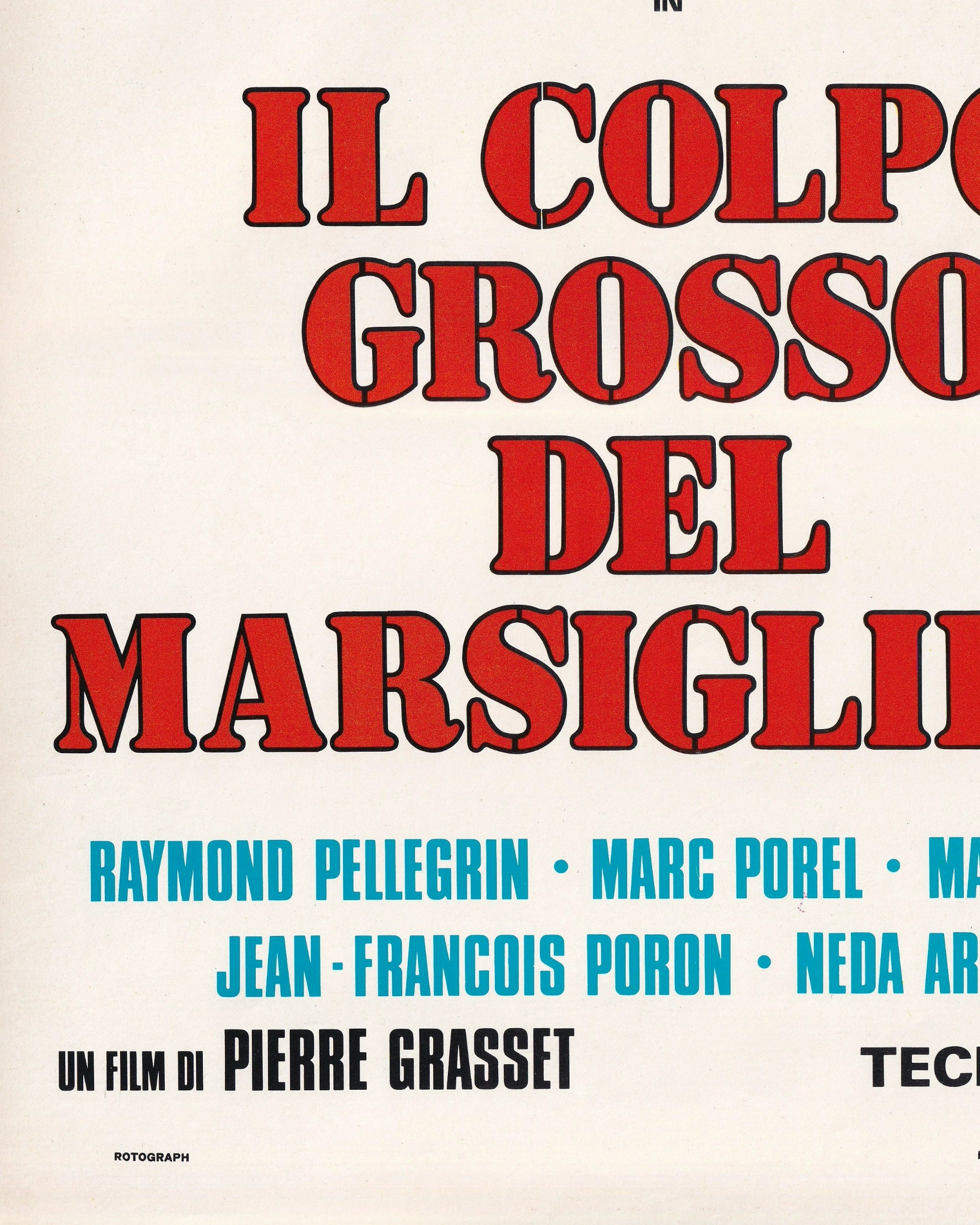Il Colpo Grosso del Marsigliese Cinema Posters Props!