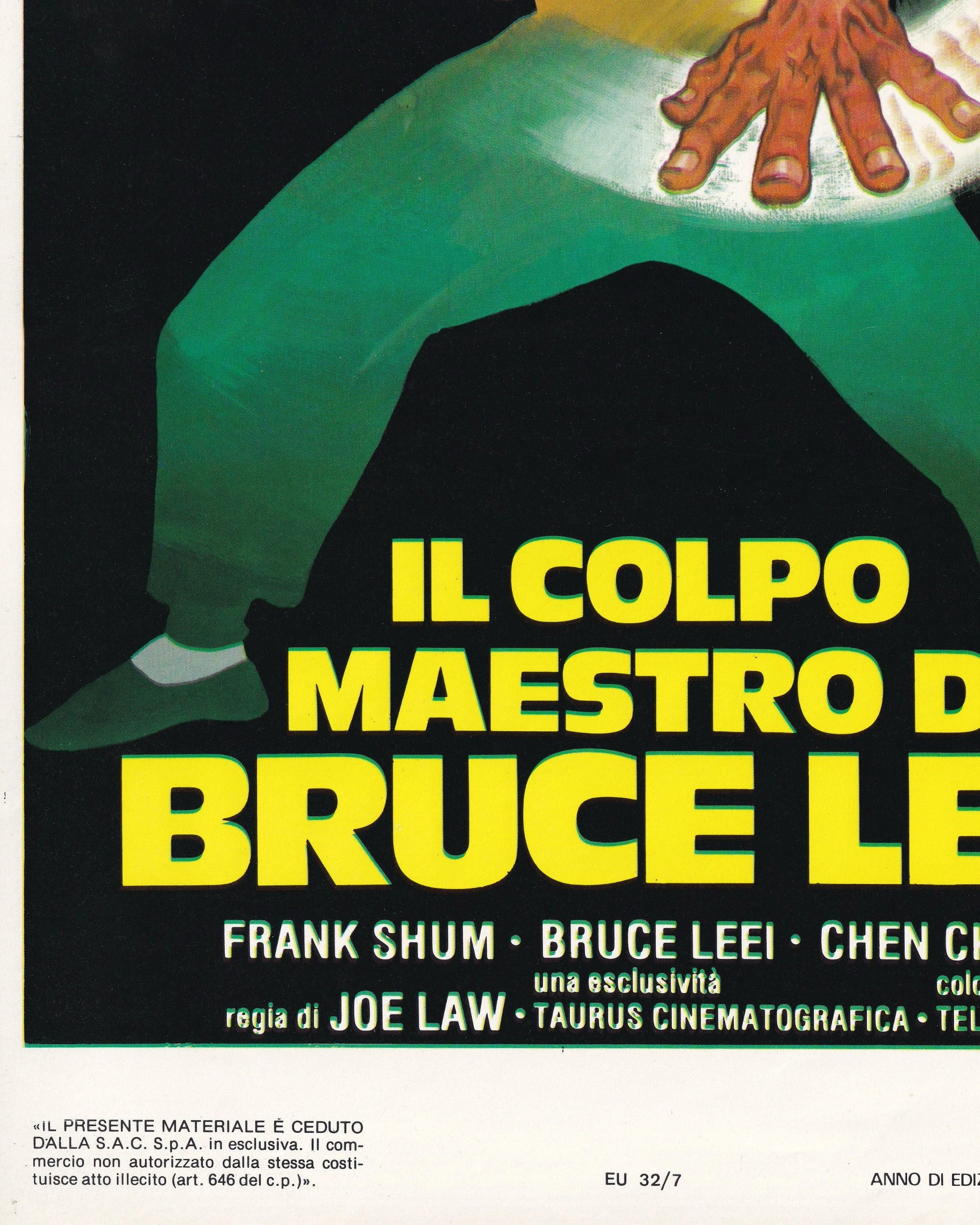 Il Colpo maestro di Bruce Lee Cinema Posters Props!