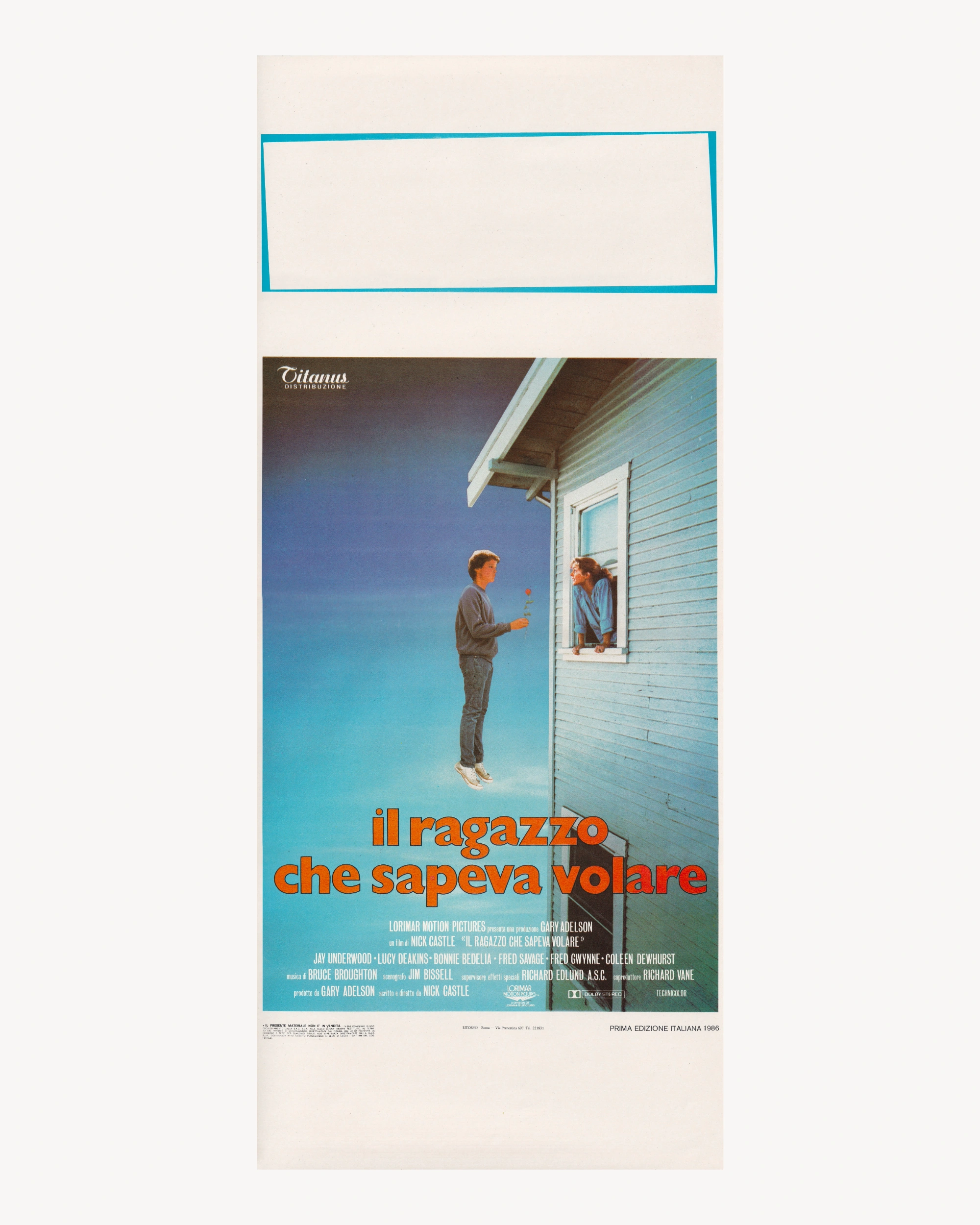 Il Ragazzo che sapeva volare Cinema Posters Props!