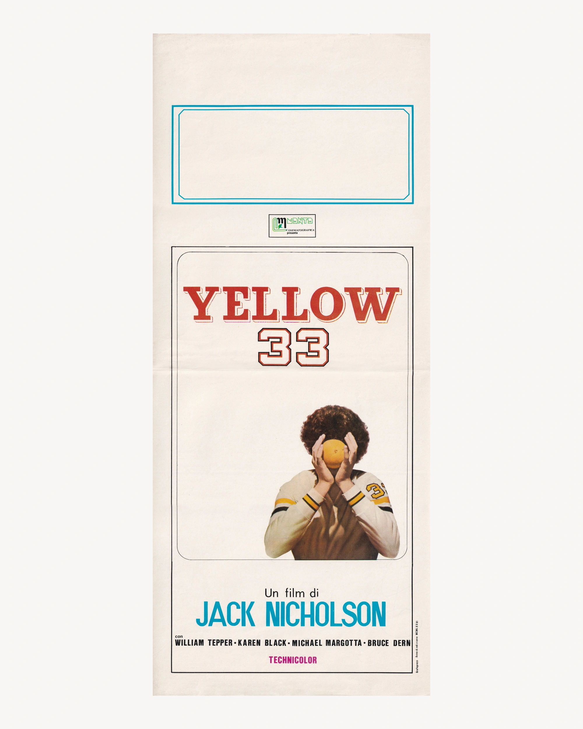 Jack Nicholson - Yellow 33 Cinema Posters Props!