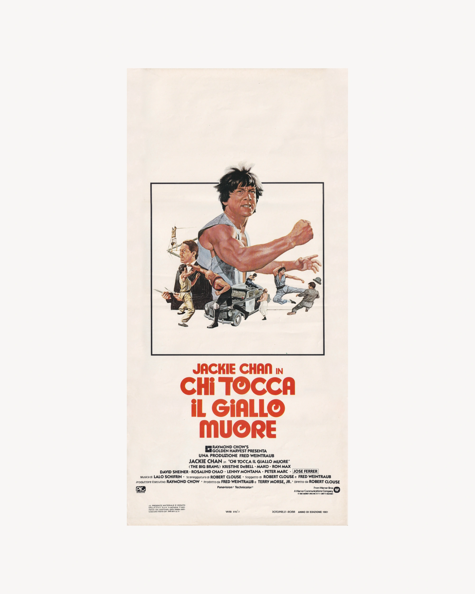 Jackie Chan - Chi tocca il Giallo Muore Cinema Posters Props!