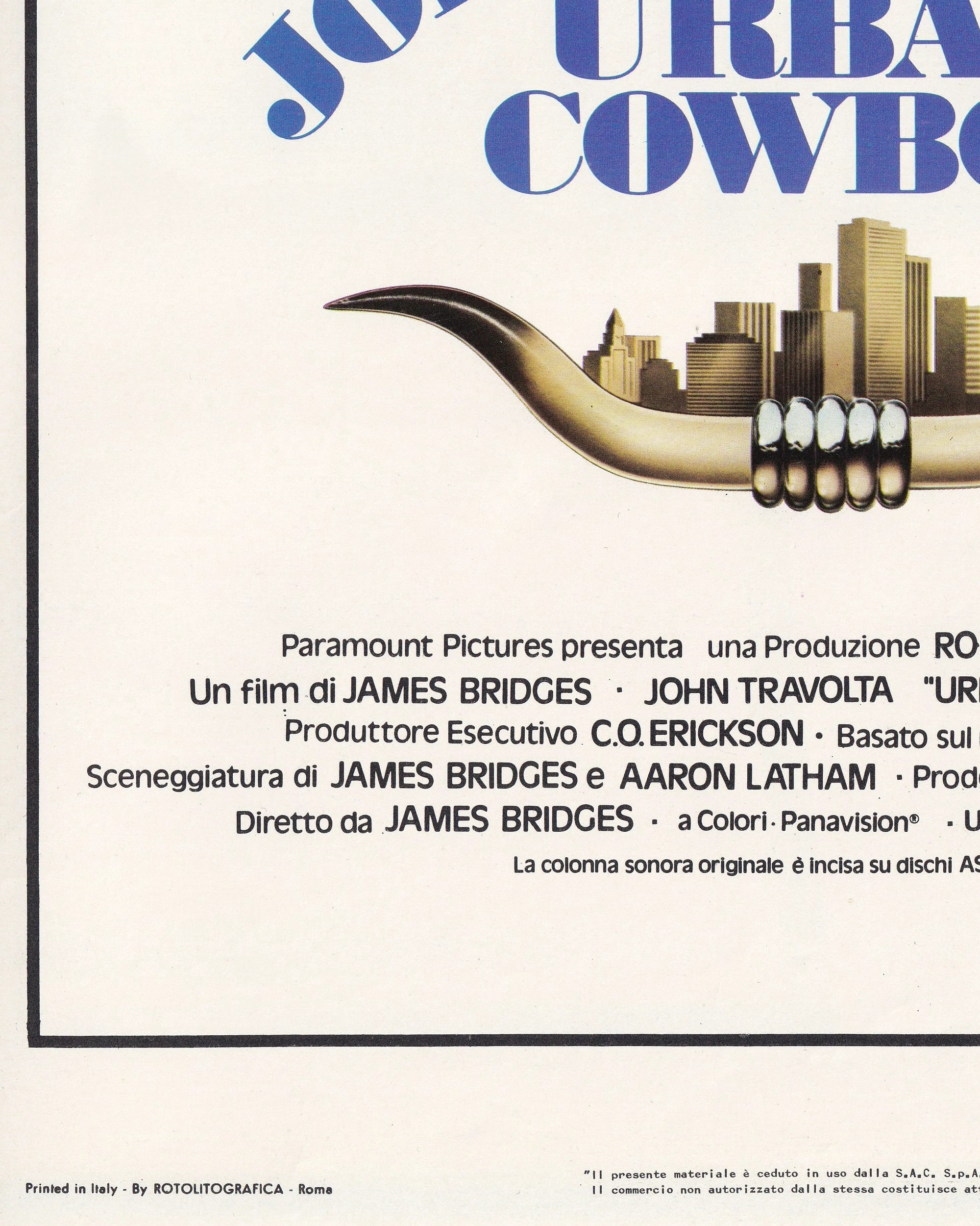 John Travolta - Urban Cowboy Cinema Posters Props!