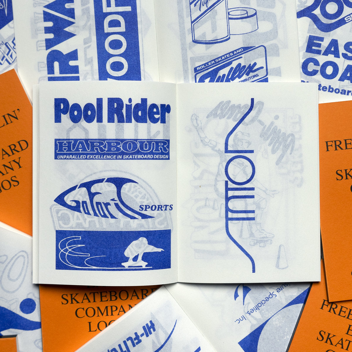 KFAX11- FREE WHEELIN' EARLY SKATEBOARD COMPANY LOGOS Art Books Klasse Wrecks