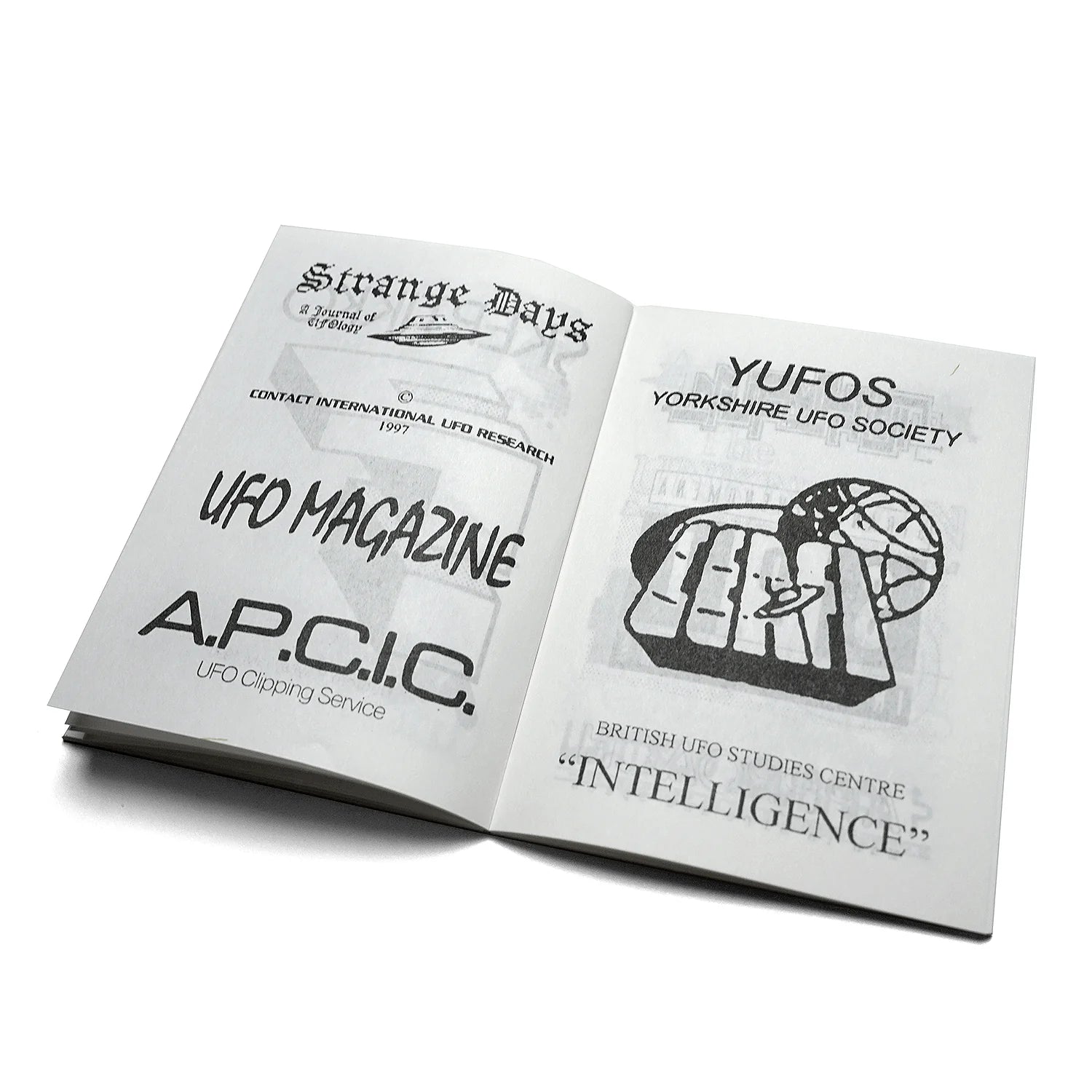 KFAX12 - LOGOS OF THE EARLY UFOLOGY SCENE Art Books Klasse Wrecks