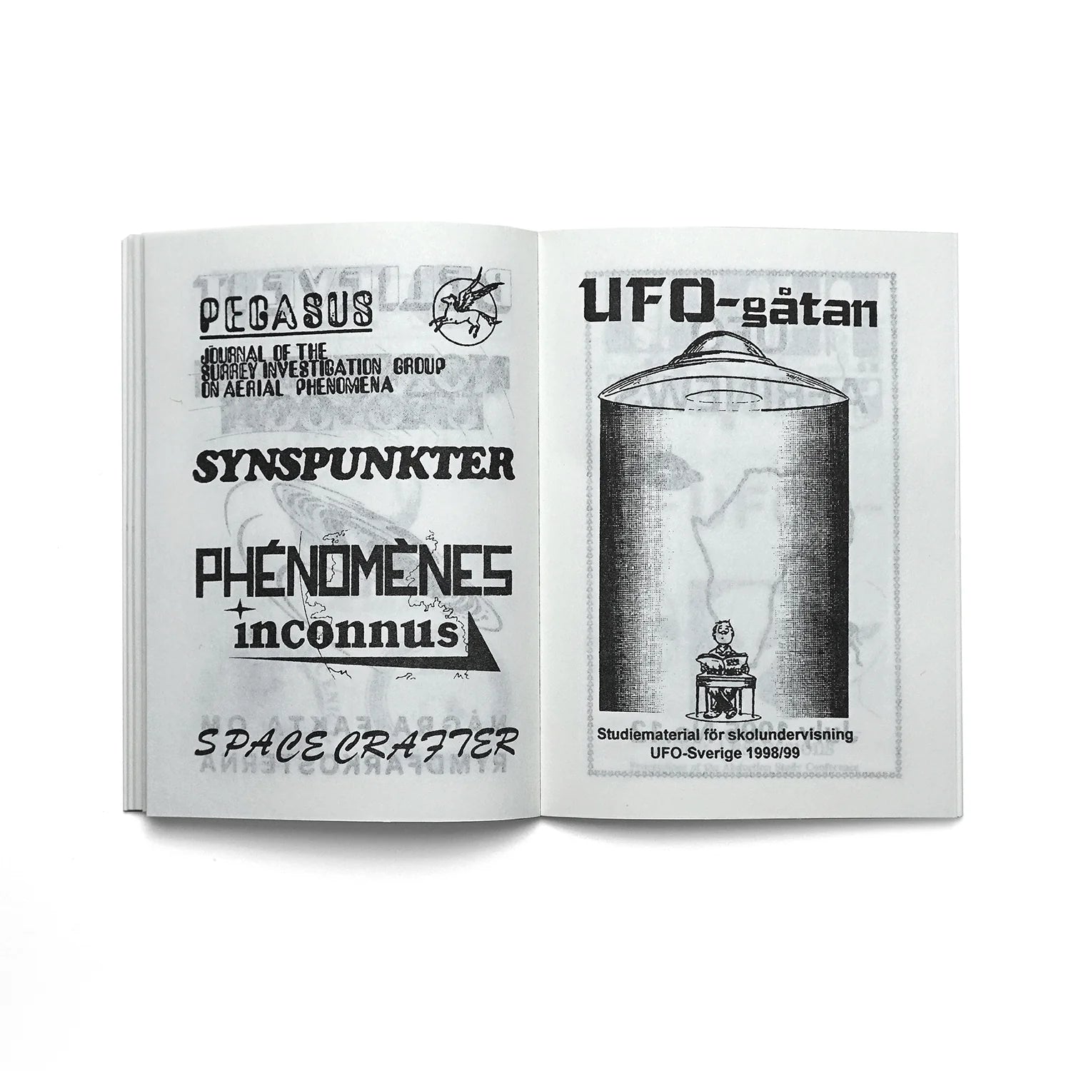 KFAX12 - LOGOS OF THE EARLY UFOLOGY SCENE Art Books Klasse Wrecks