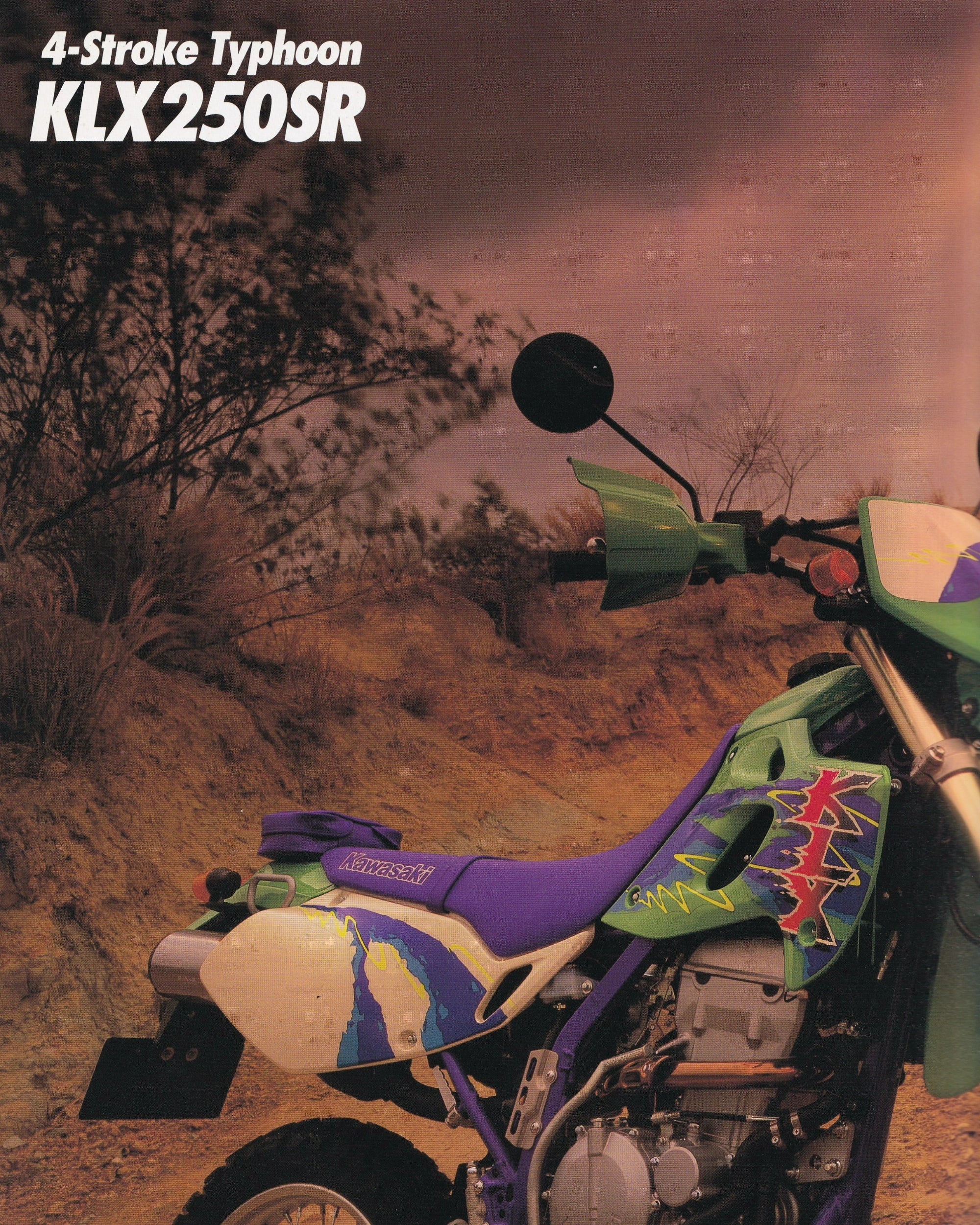 Kawasaki 4-Stroke Typhoon KLX 250R - booklet (Jpn) Old Books Kawasaki