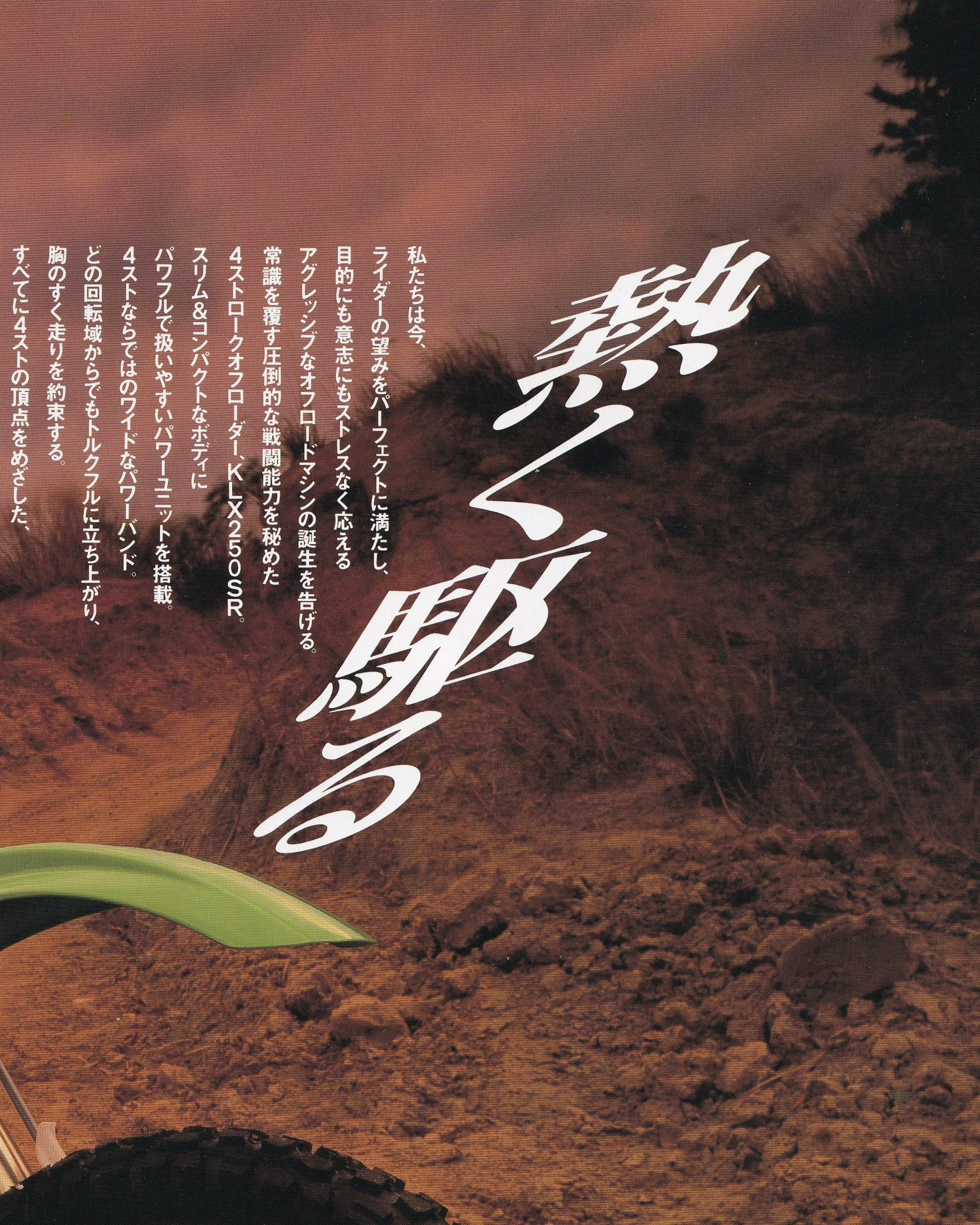 Kawasaki 4-Stroke Typhoon KLX 250R - booklet (Jpn) Old Books Kawasaki