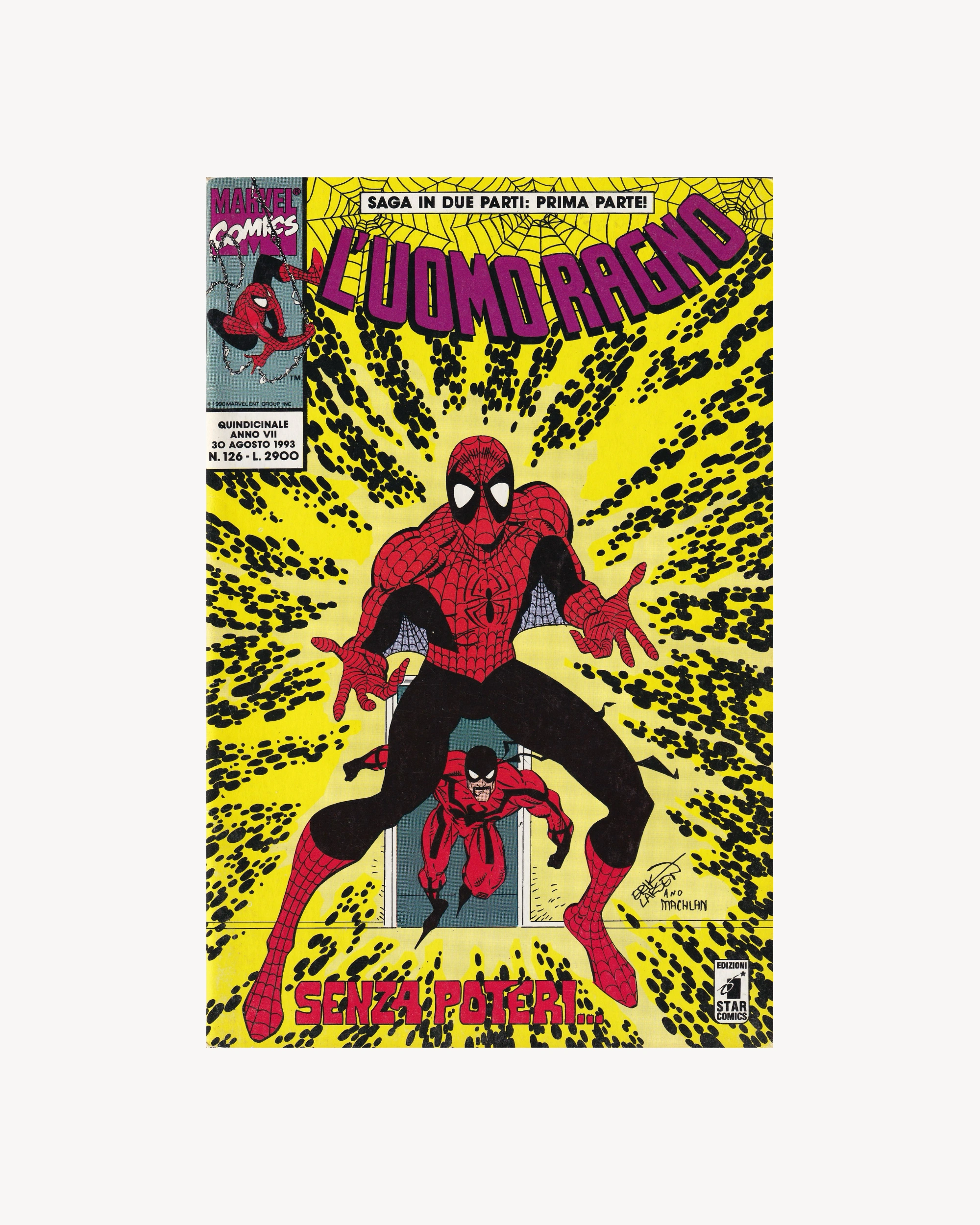 L’Uomo Ragno - Senza Poteri… n.126 1993 Comics Star Comics