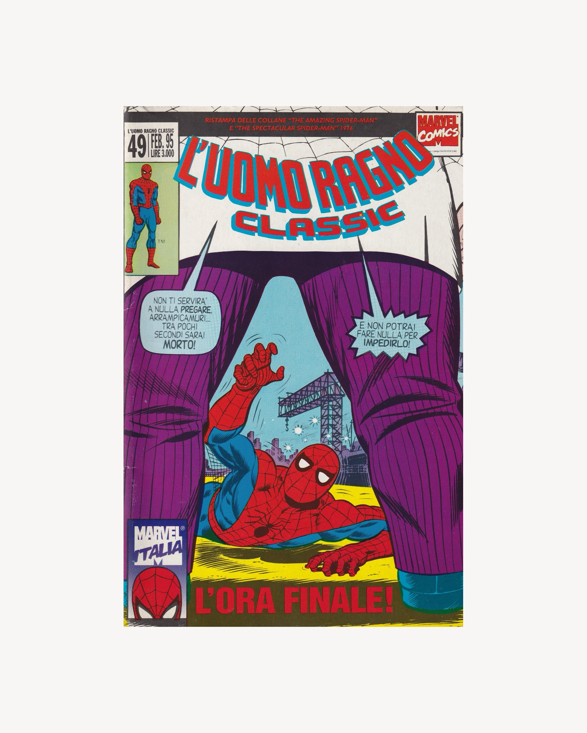 L’Uomo Ragno Classic - L'Ora Finale! n.49 1995 Comics Marvel Comics