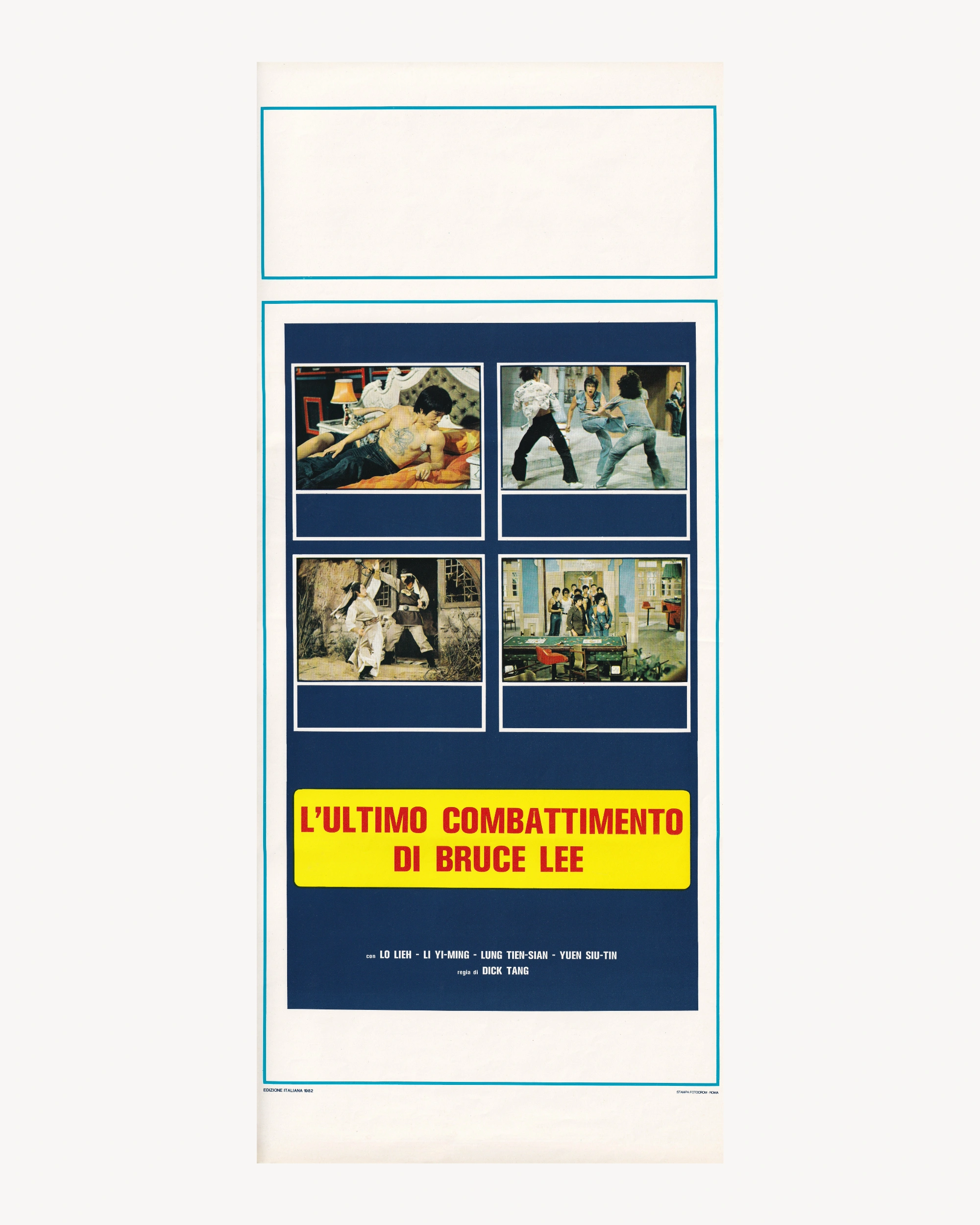 L’ultimo Combattimento di Bruce Lee Cinema Posters Props!
