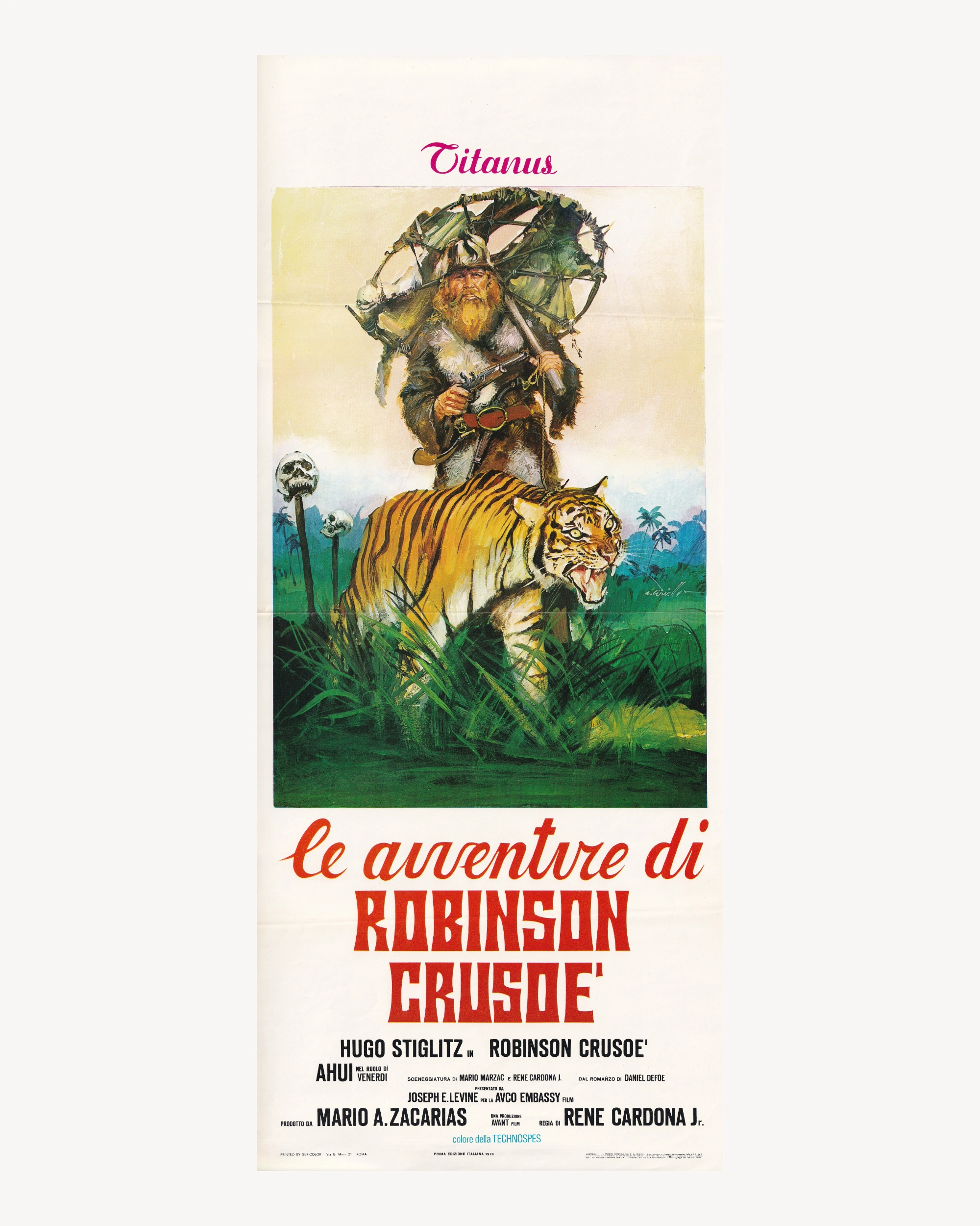 Le Avventure di Robinson Crusoé Cinema Posters Props!