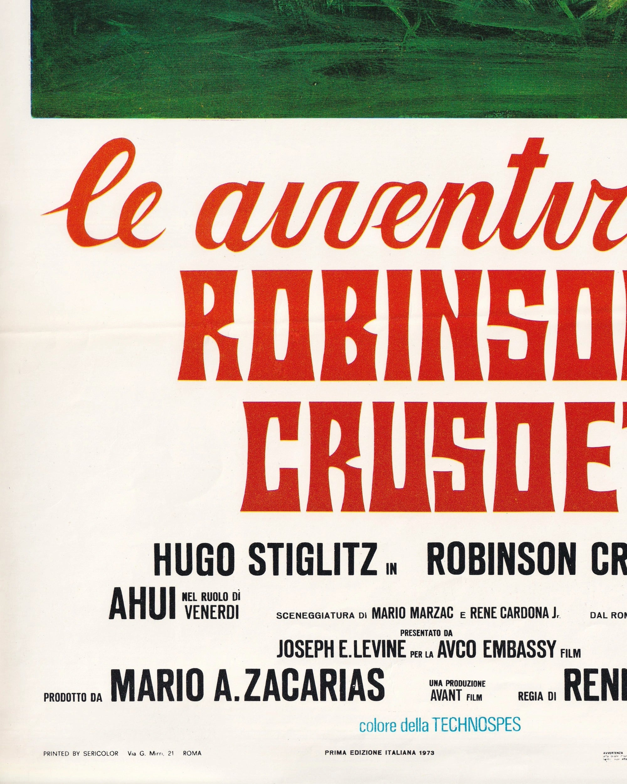 Le Avventure di Robinson Crusoé Cinema Posters Props!
