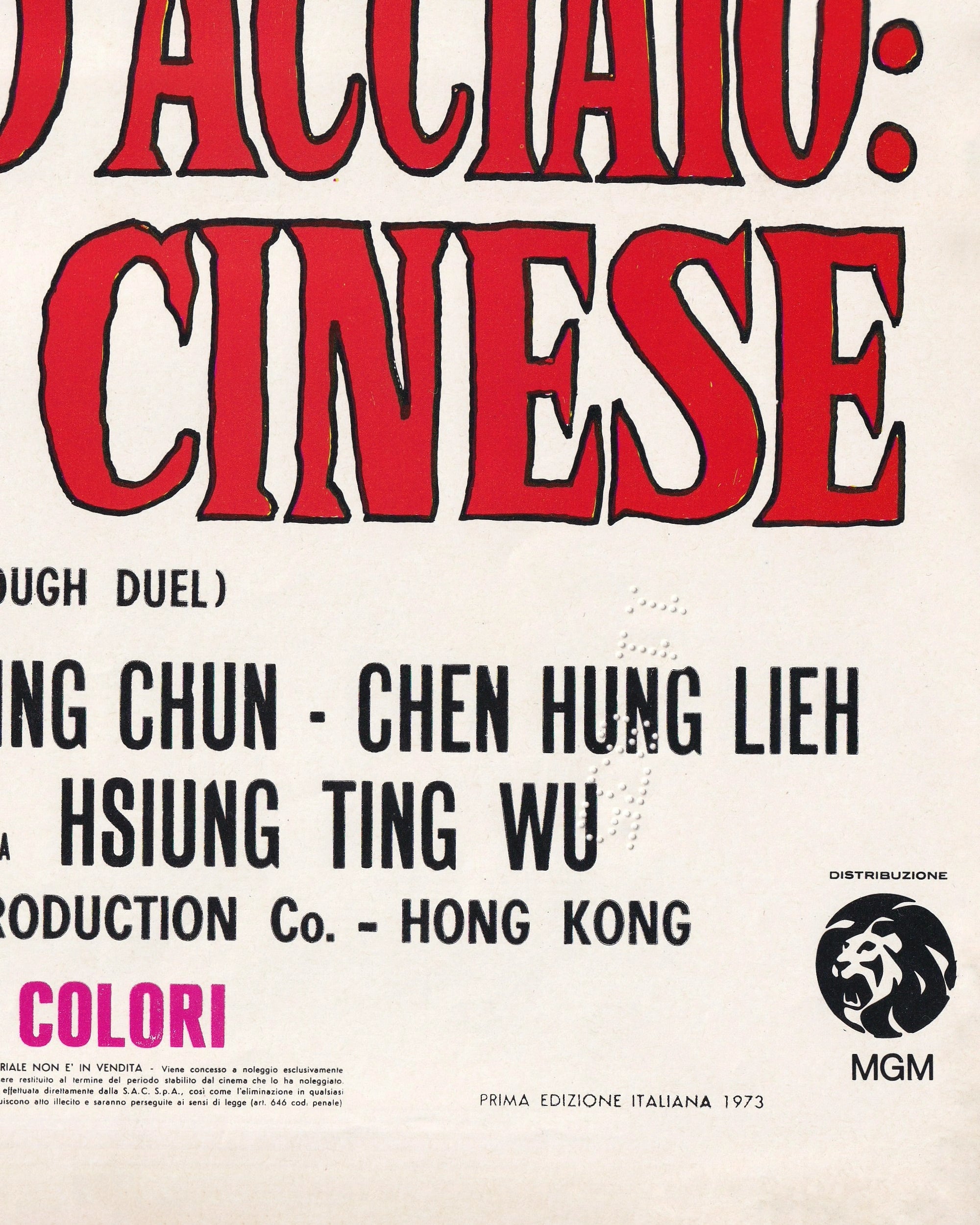 Mani d’Acciaio: Furia Cinese Cinema Posters Props!