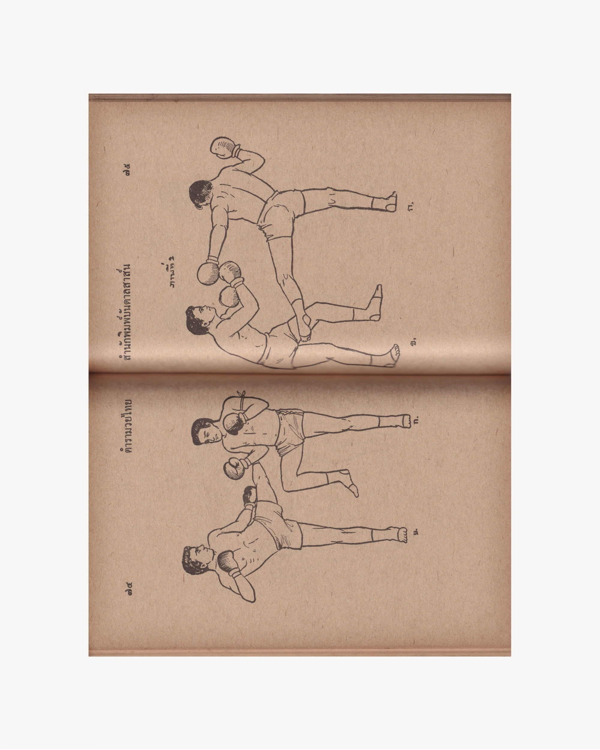 Muay Thai Self-Learning Manual - Thai Thai Books Props!