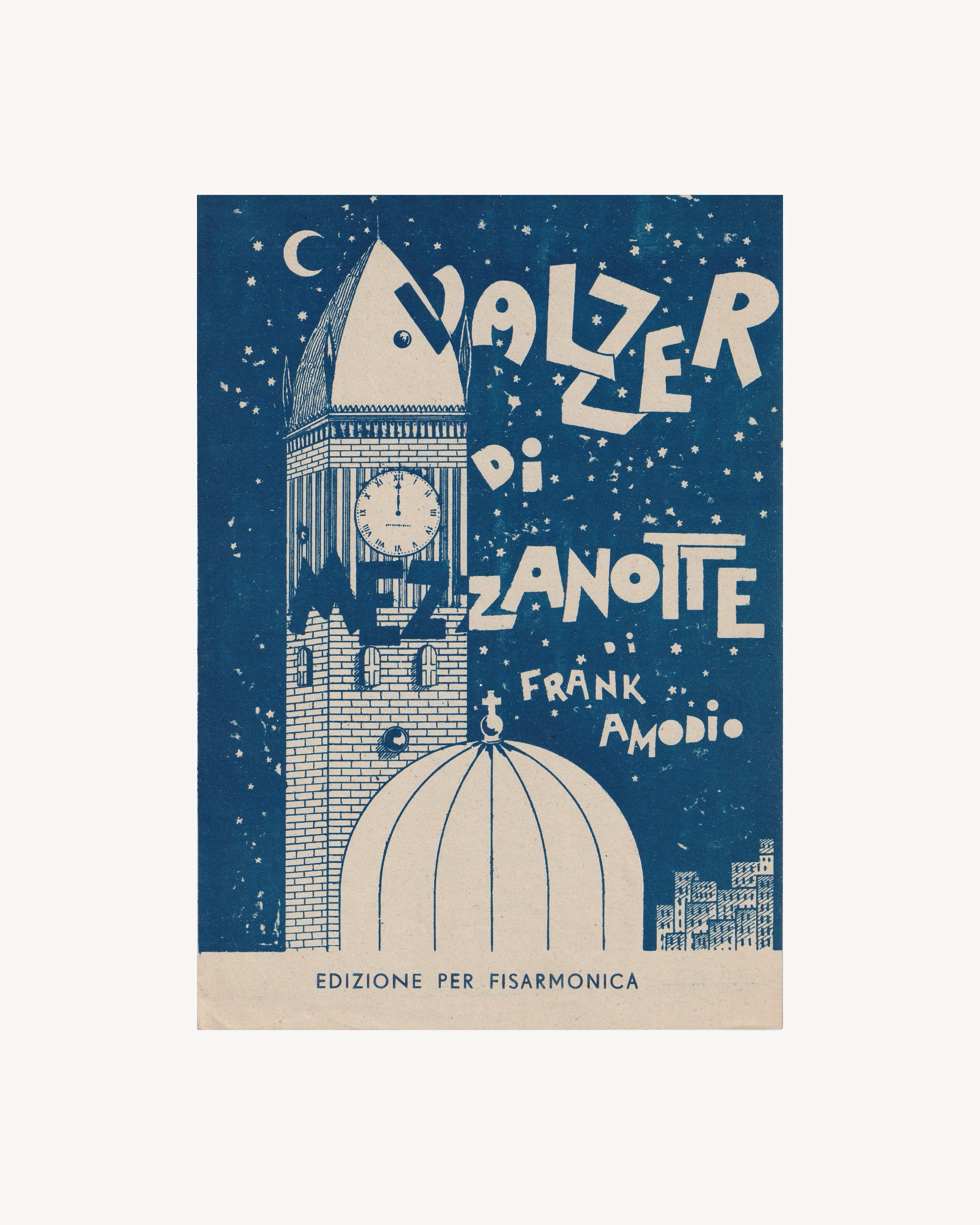 Music booklet - Valzer di Mezzanotte Old Books Props!