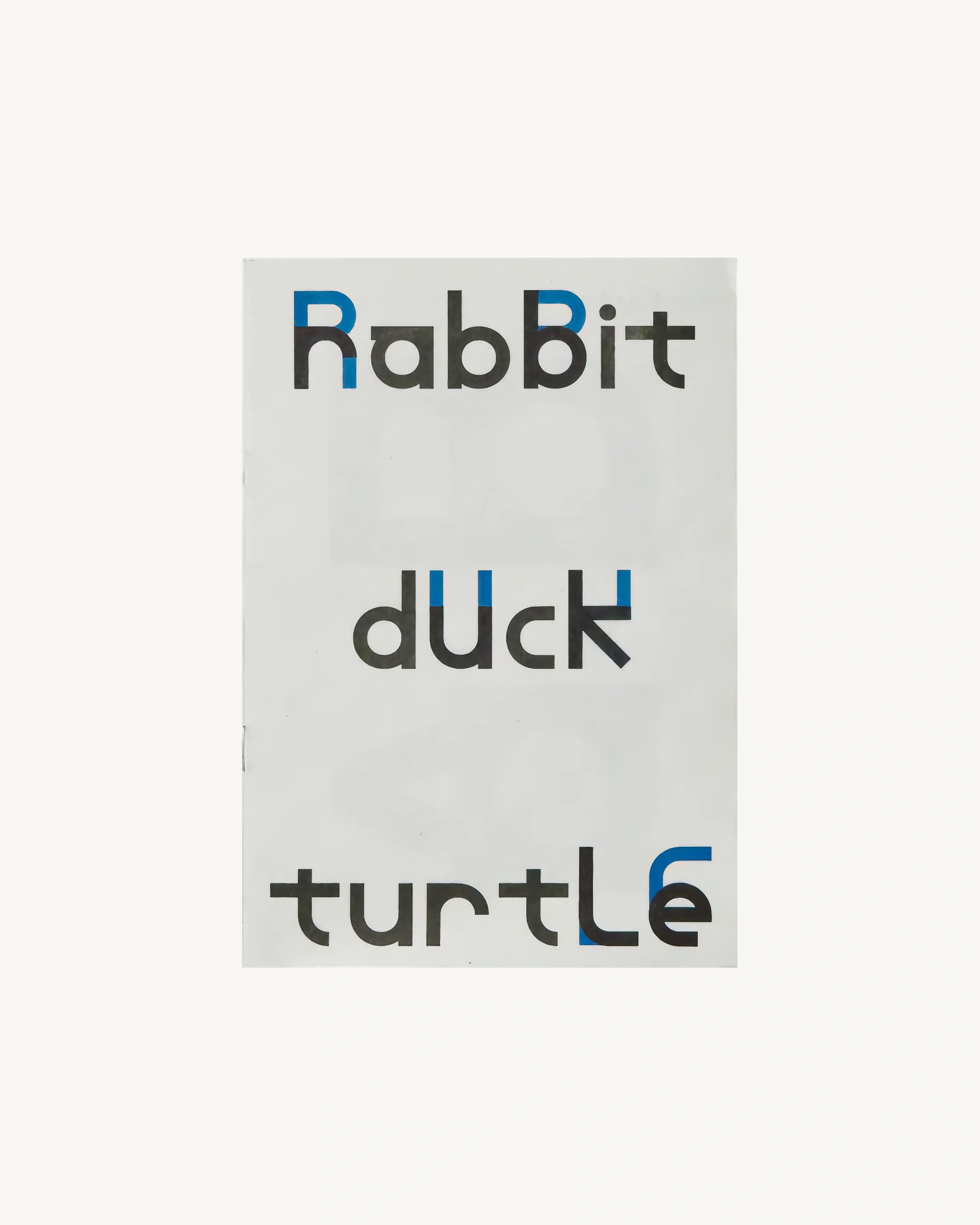 No.29: Rabbit Duck Turtle - Radim Pesko, Hato Press Art Books Hato Press