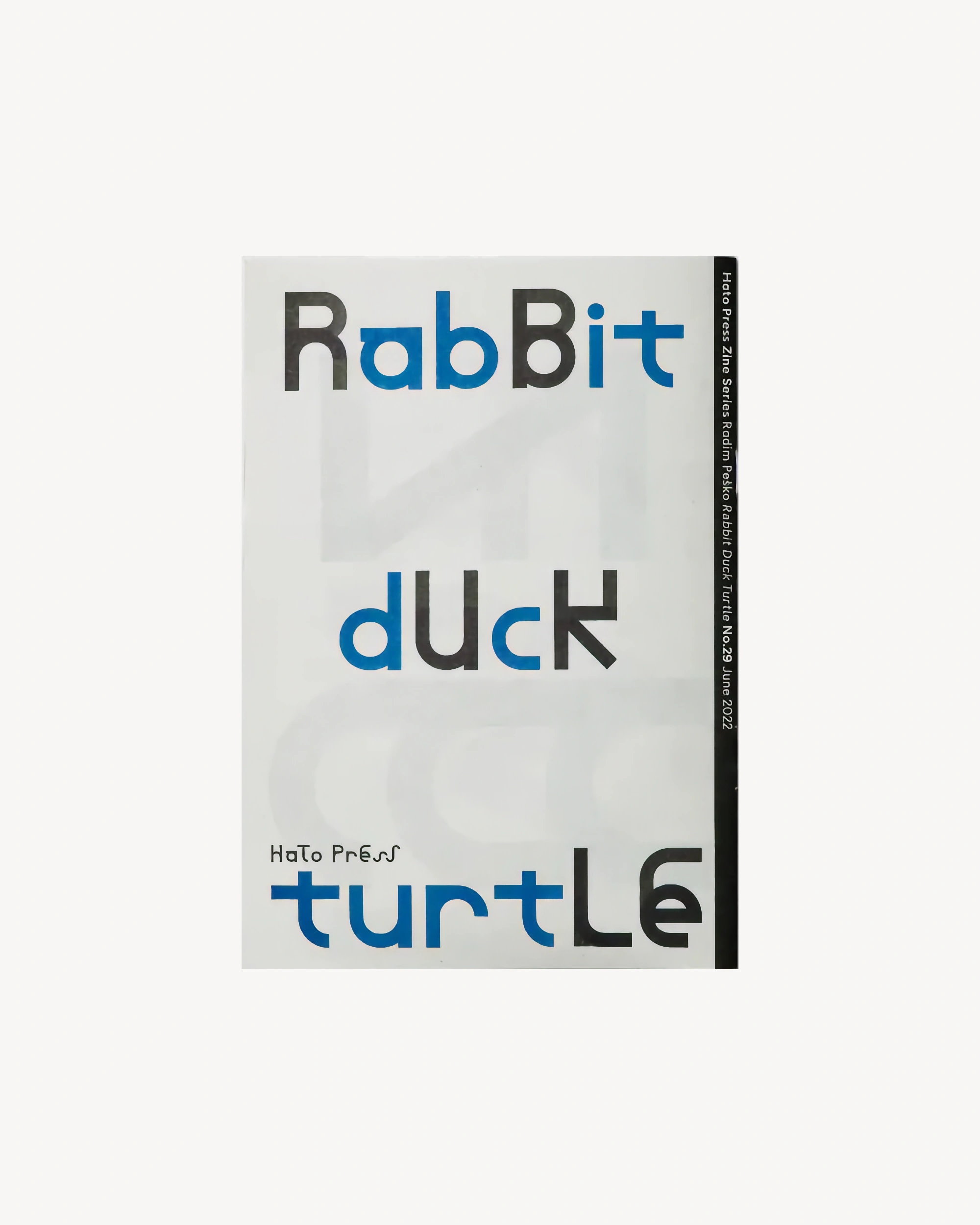 No.29: Rabbit Duck Turtle - Radim Pesko, Hato Press Art Books Hato Press