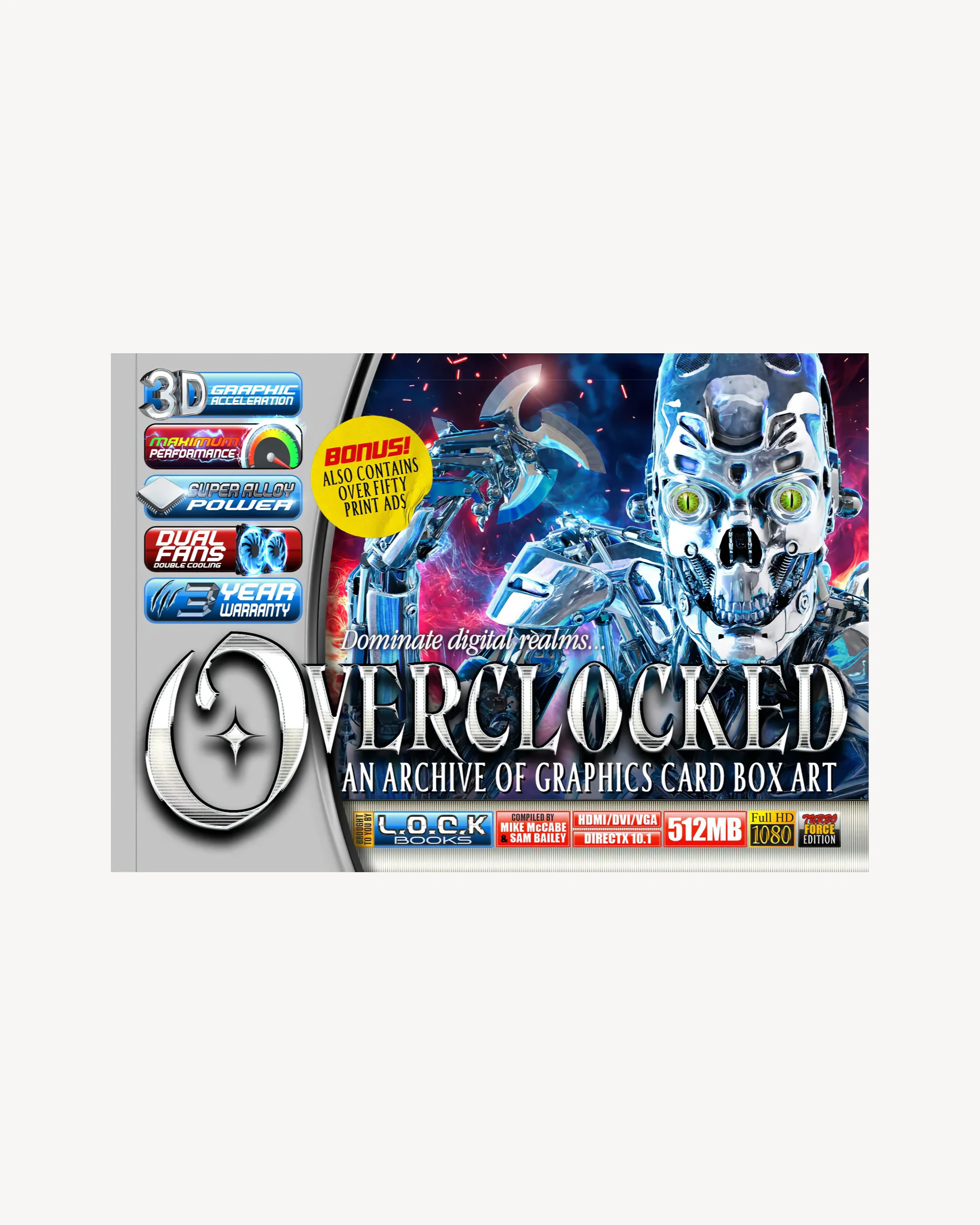 Overclocked: An Archive of Graphics Card Box Art Art Books Lock Books